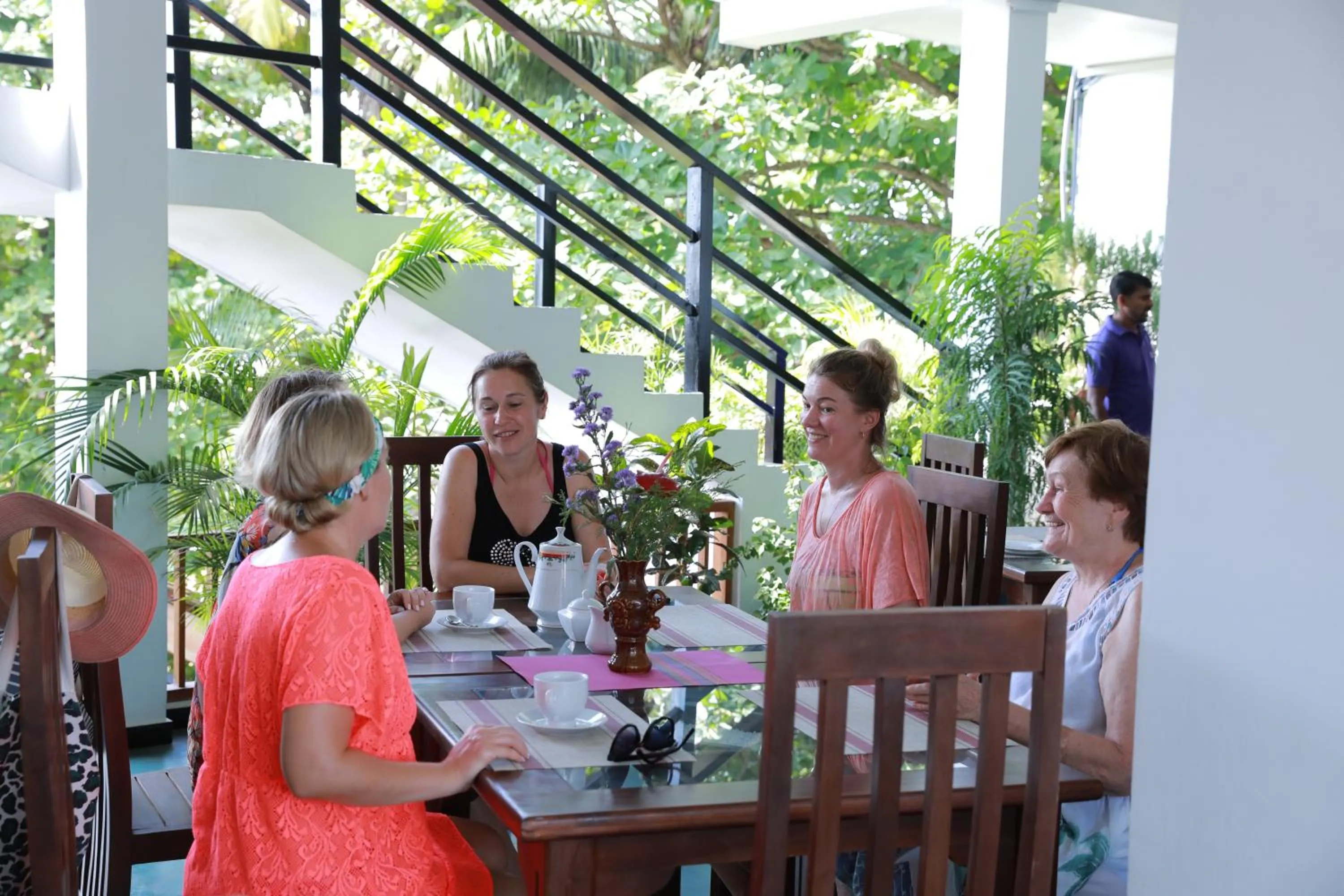 People in Hotel Bay Watch Unawatuna