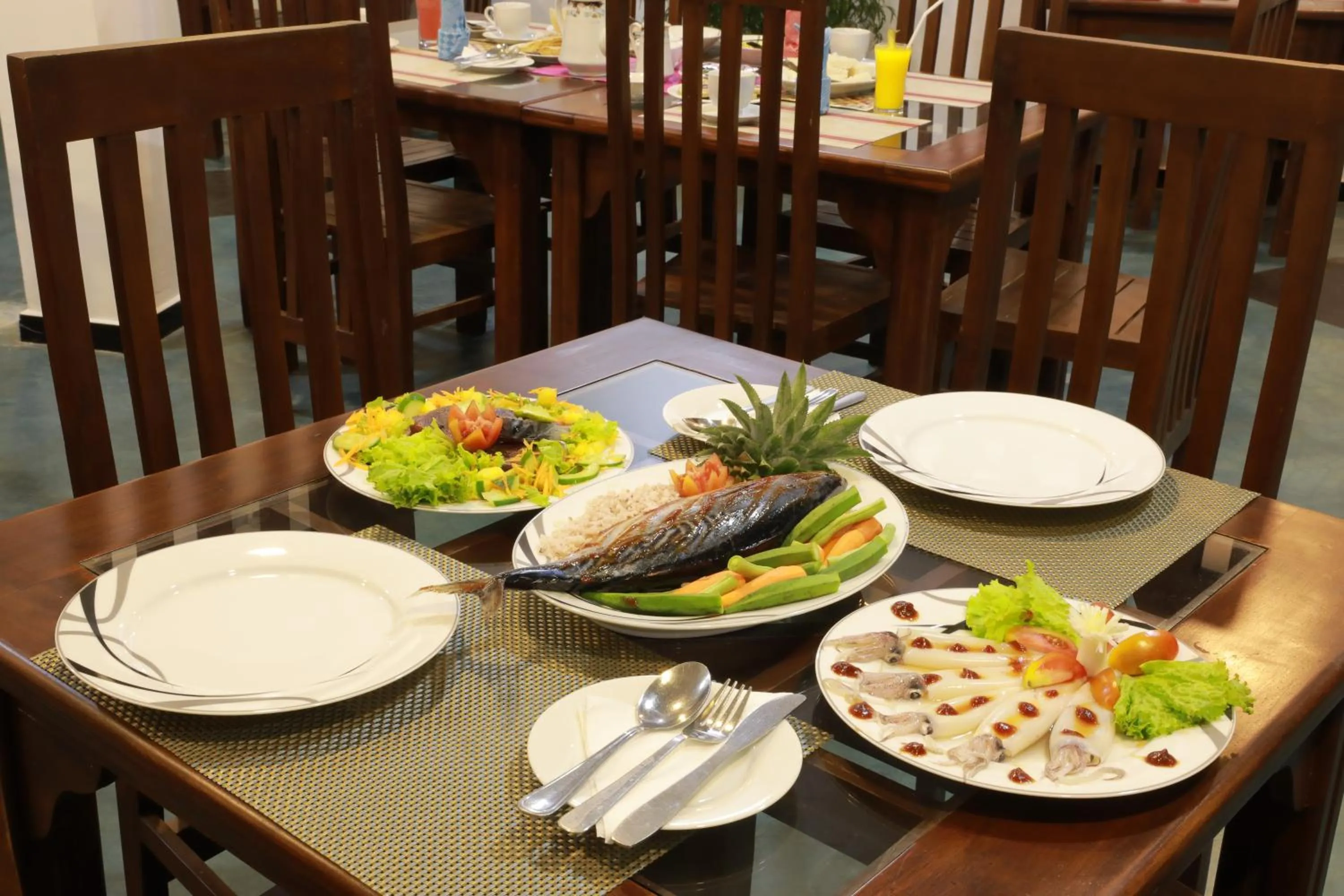 Dinner in Hotel Bay Watch Unawatuna