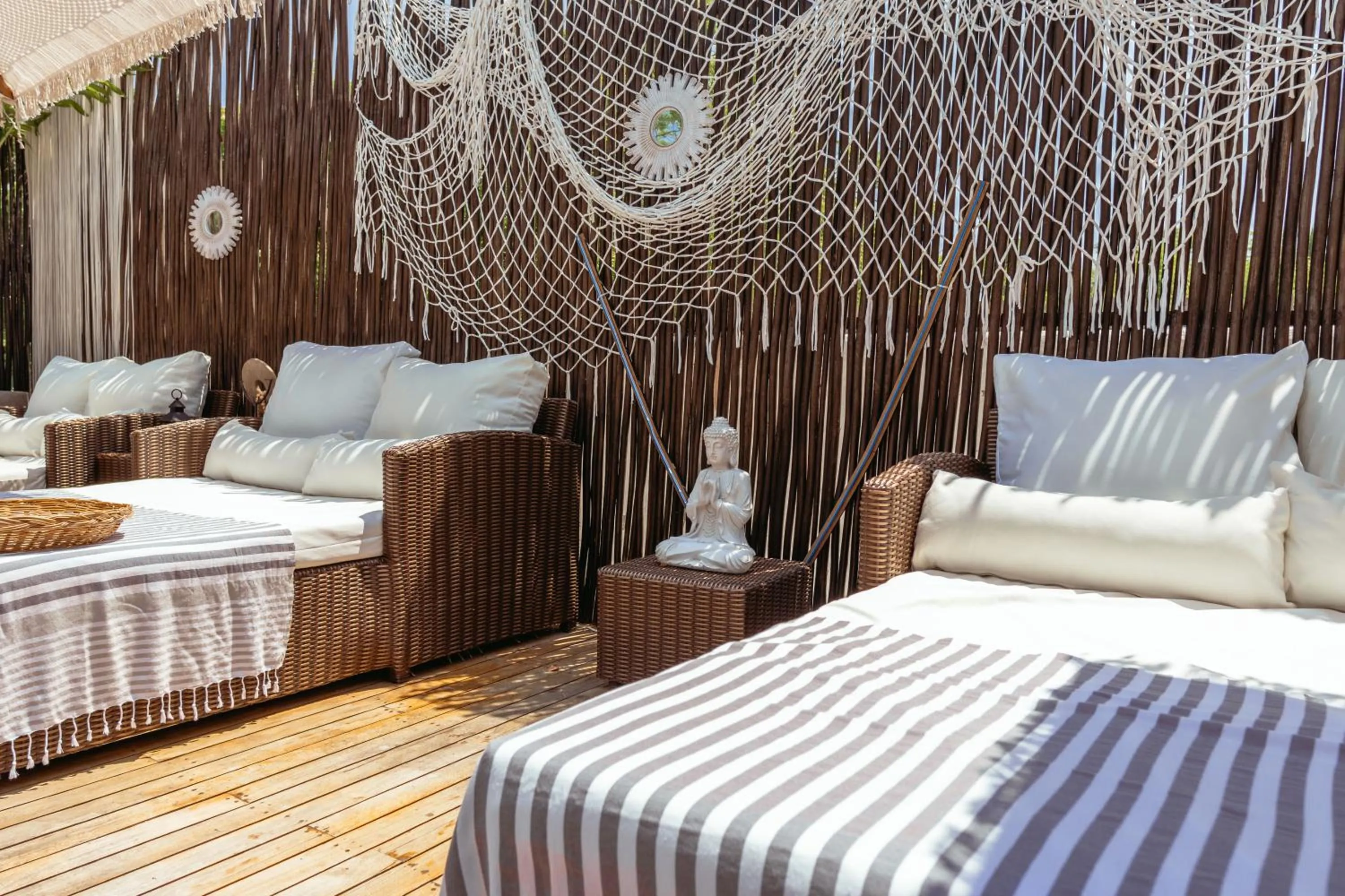 Decorative detail, Bed in Bora Bora Beach Club Cartagena