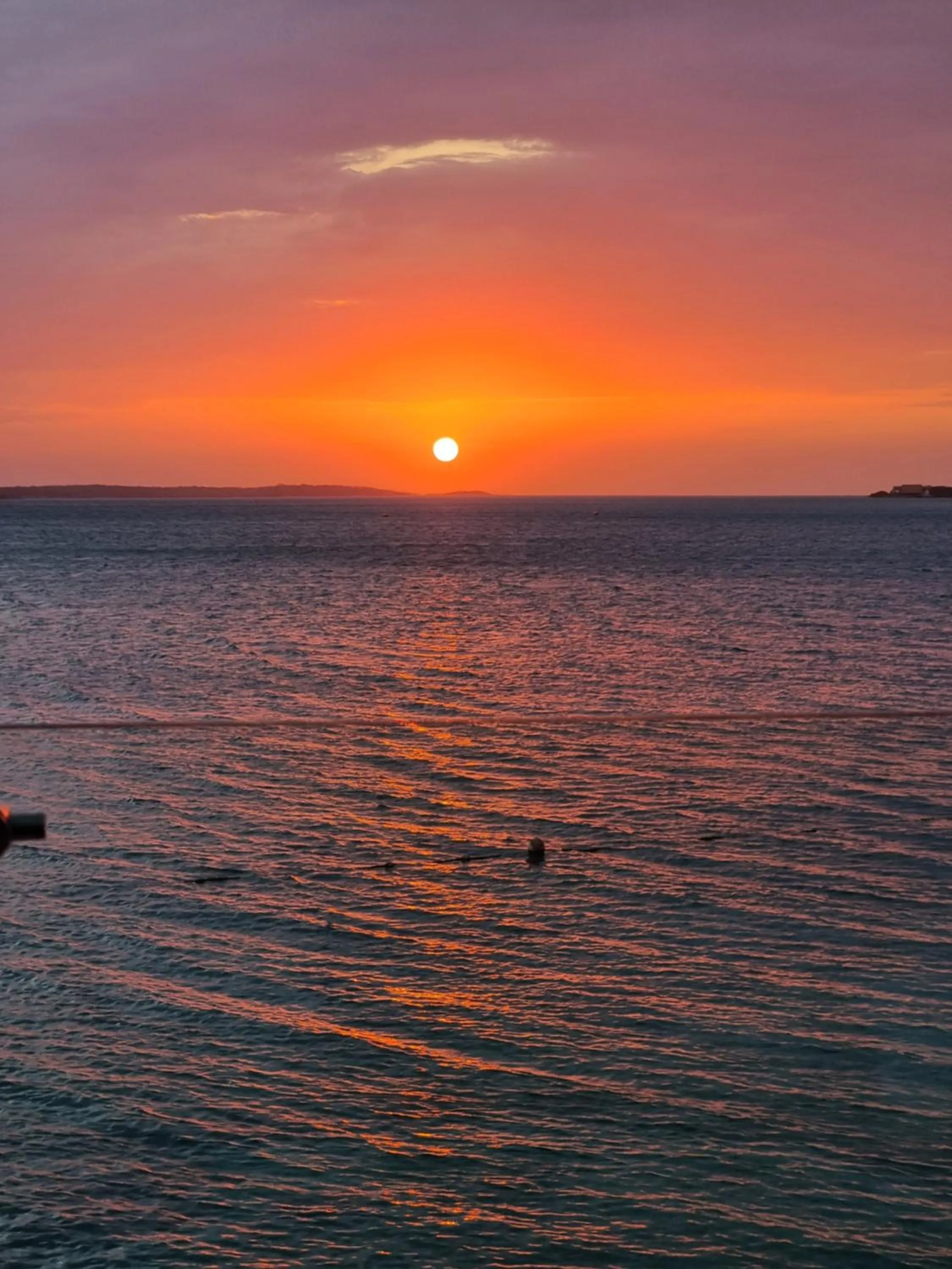 Sunset in Bora Bora Beach Club Cartagena