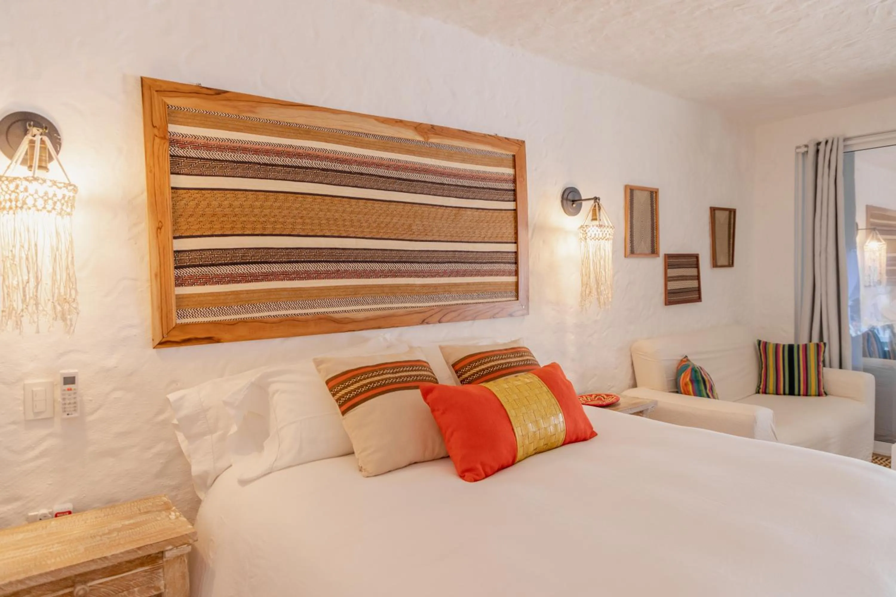 Bed in Bora Bora Beach Club Cartagena