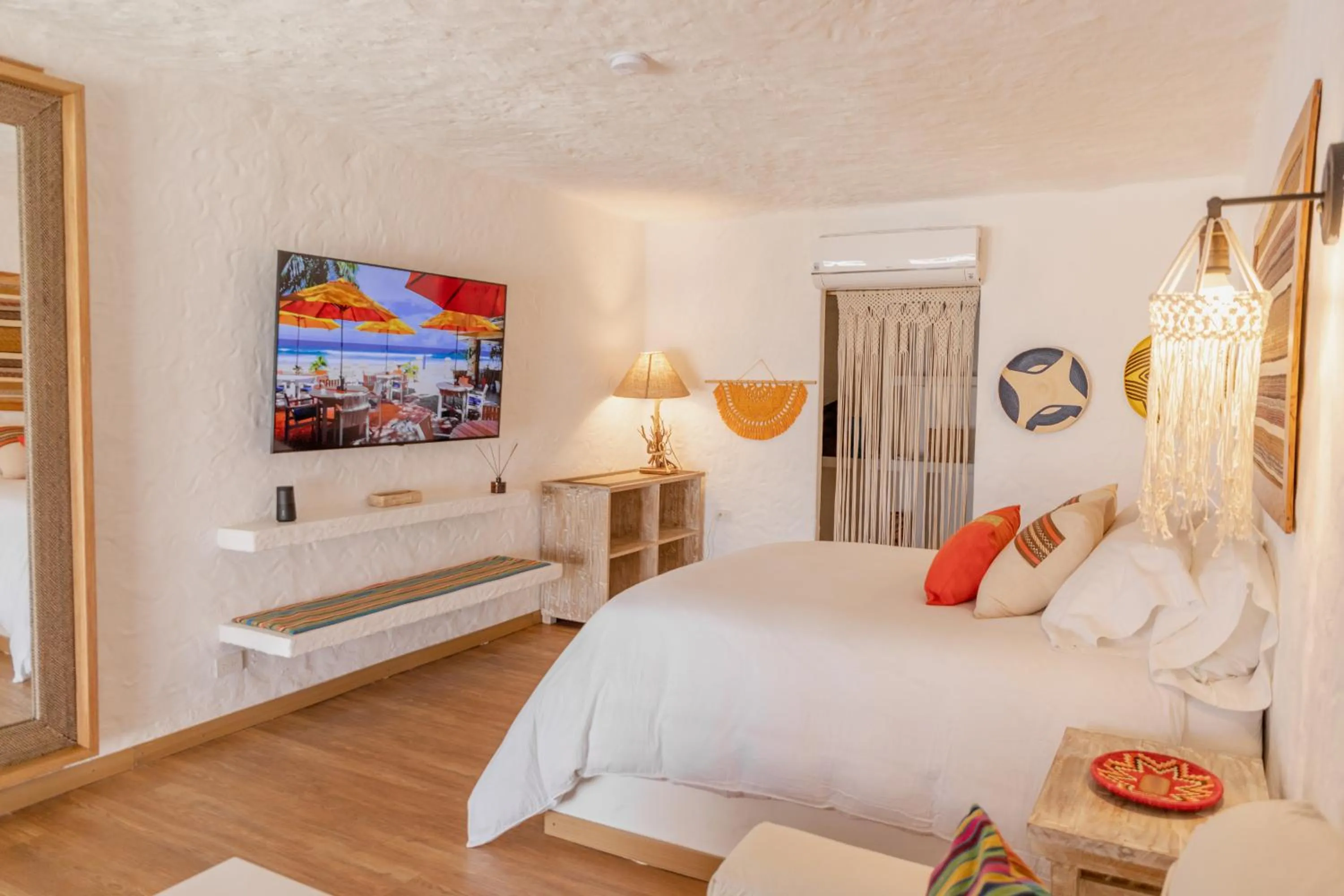 Bed in Bora Bora Beach Club Cartagena