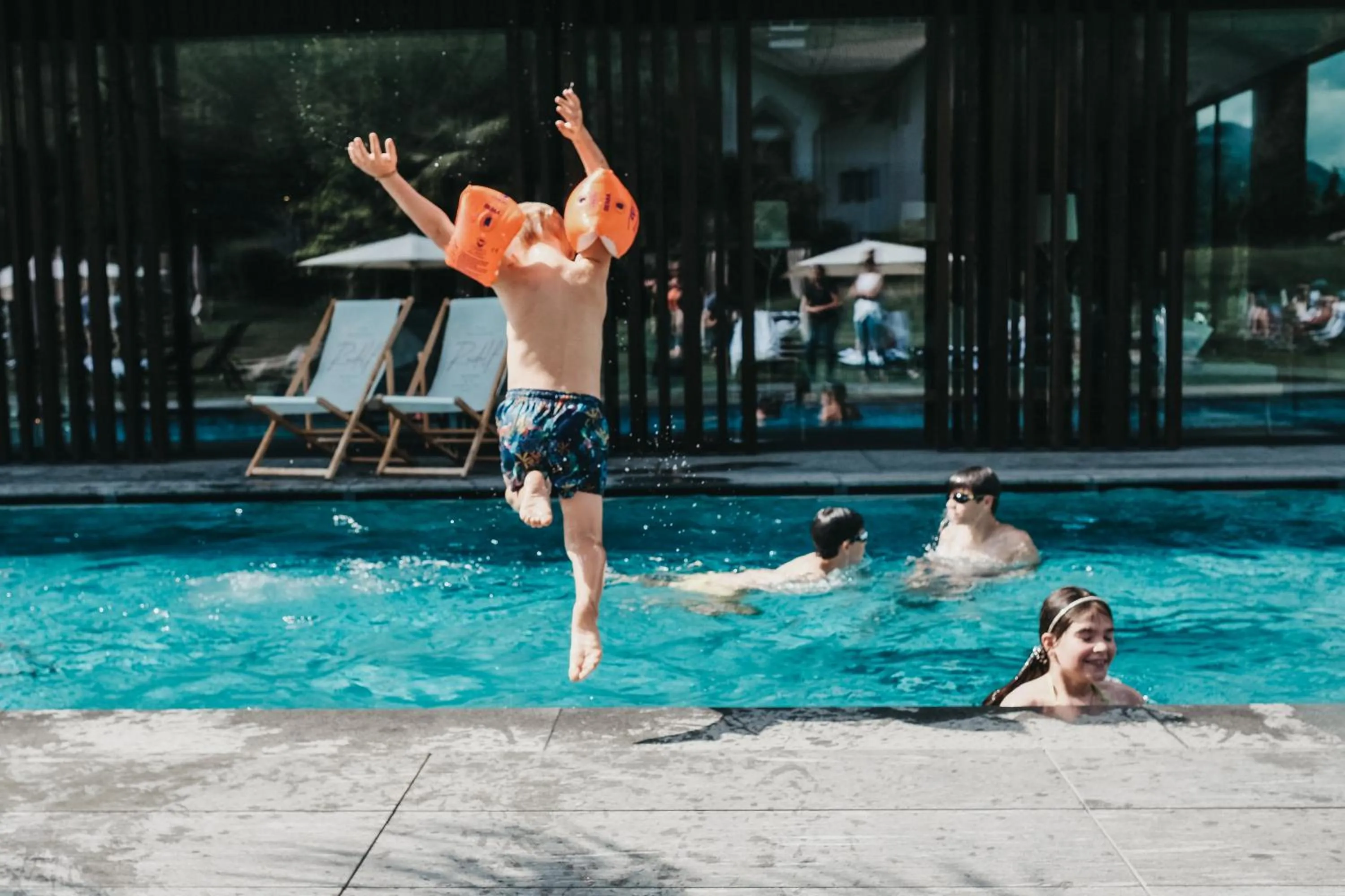 Pool view in Hotel Rudolf