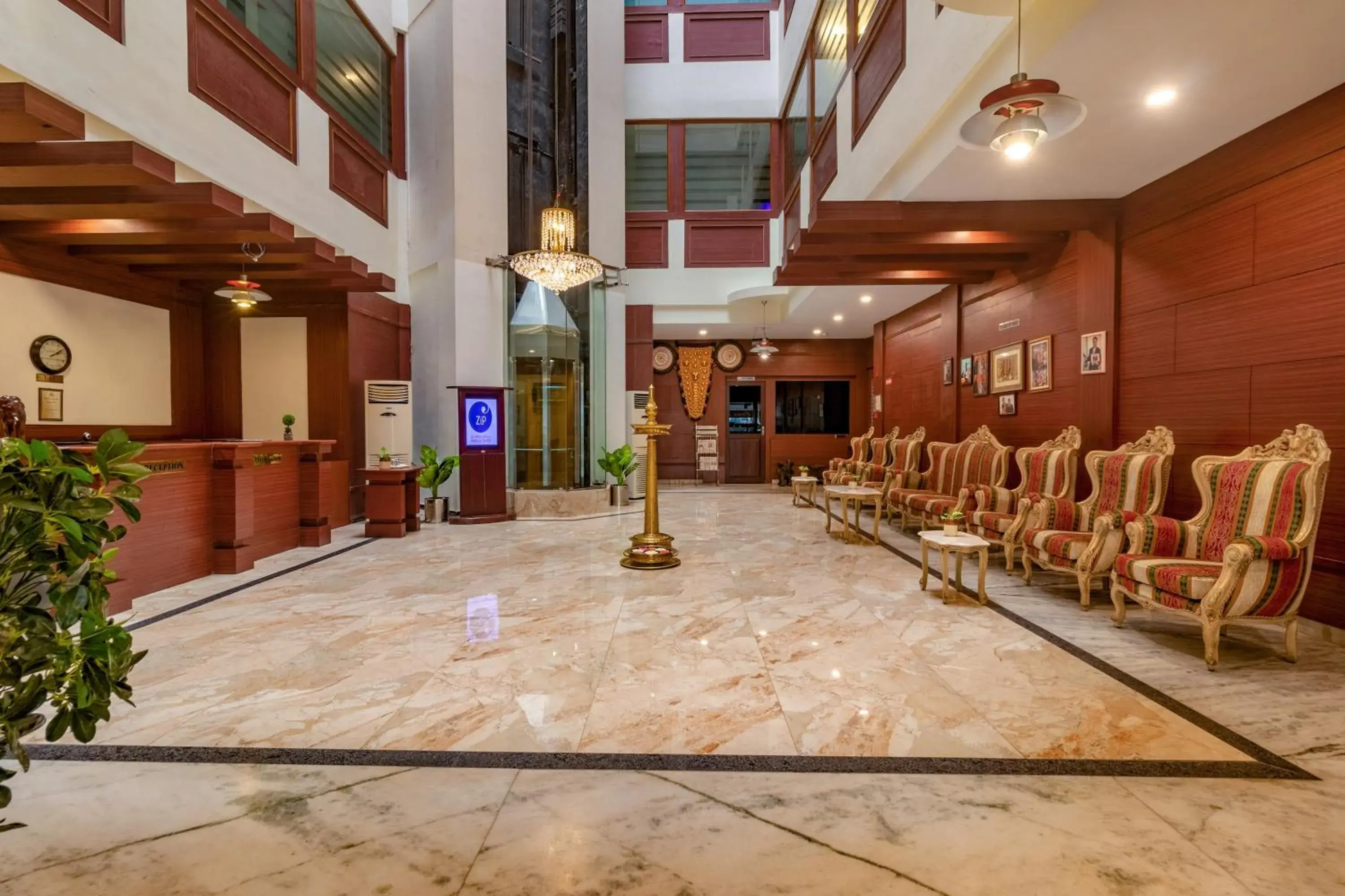 Lobby or reception in Zip By Spree Hotels Mangala Towers Thrissur Lobby or reception in Zip By Spree Hotels Mangala Towers Thrissur