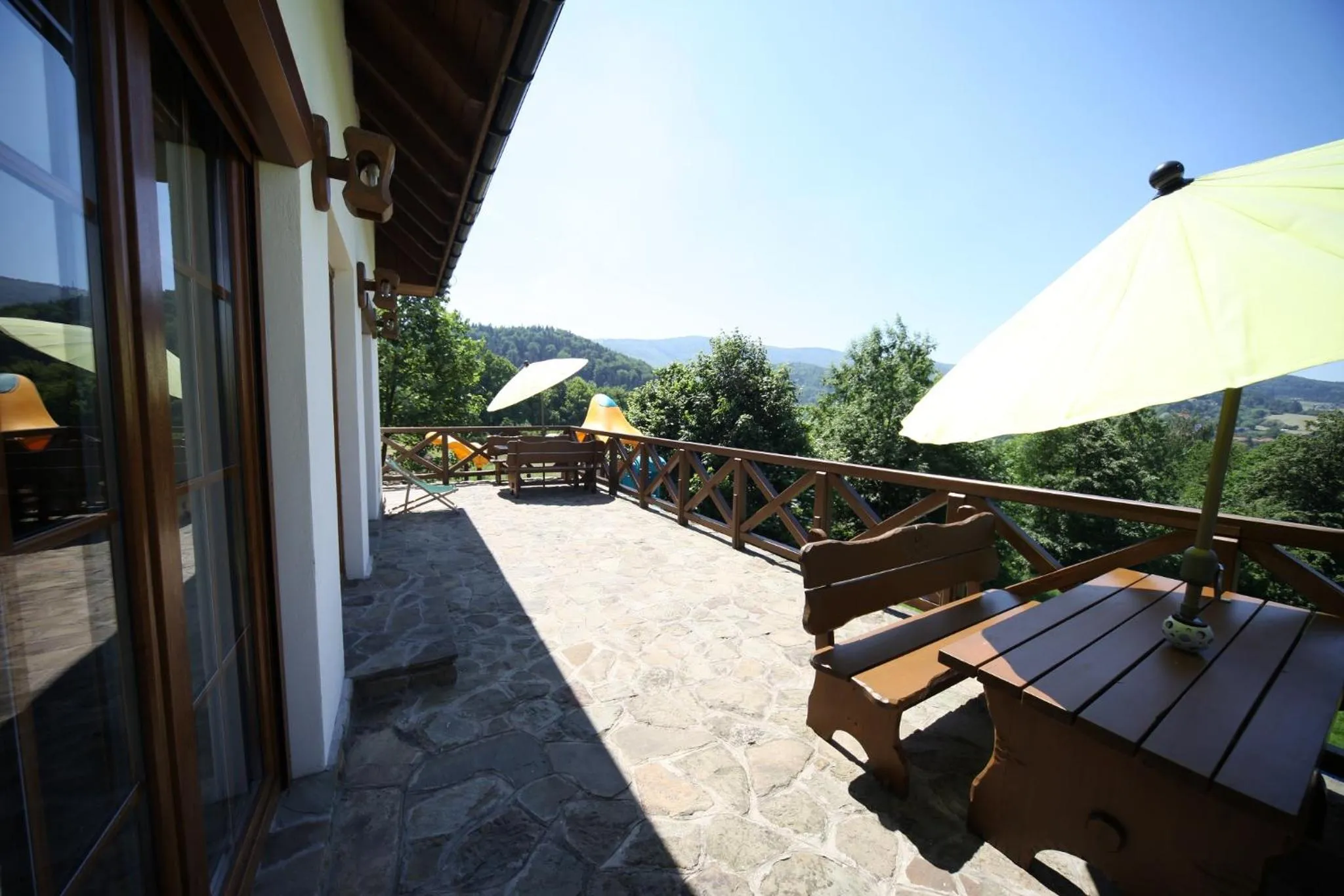Balcony/Terrace in Mileżówka - Noclegi&SPA