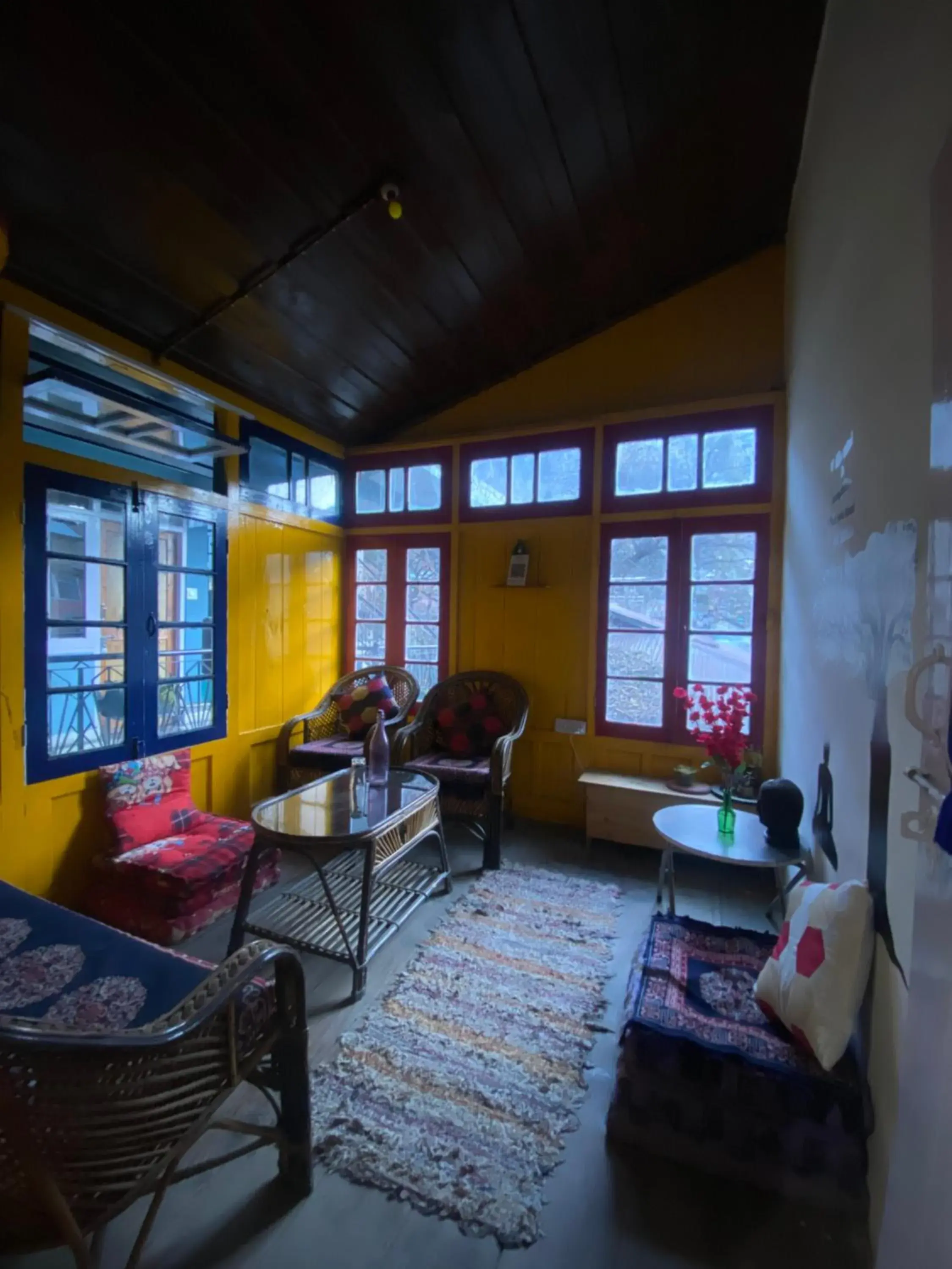 Living room in The Prasher Lodge Mall Road Manali Living room in The Prasher Lodge Mall Road Manali