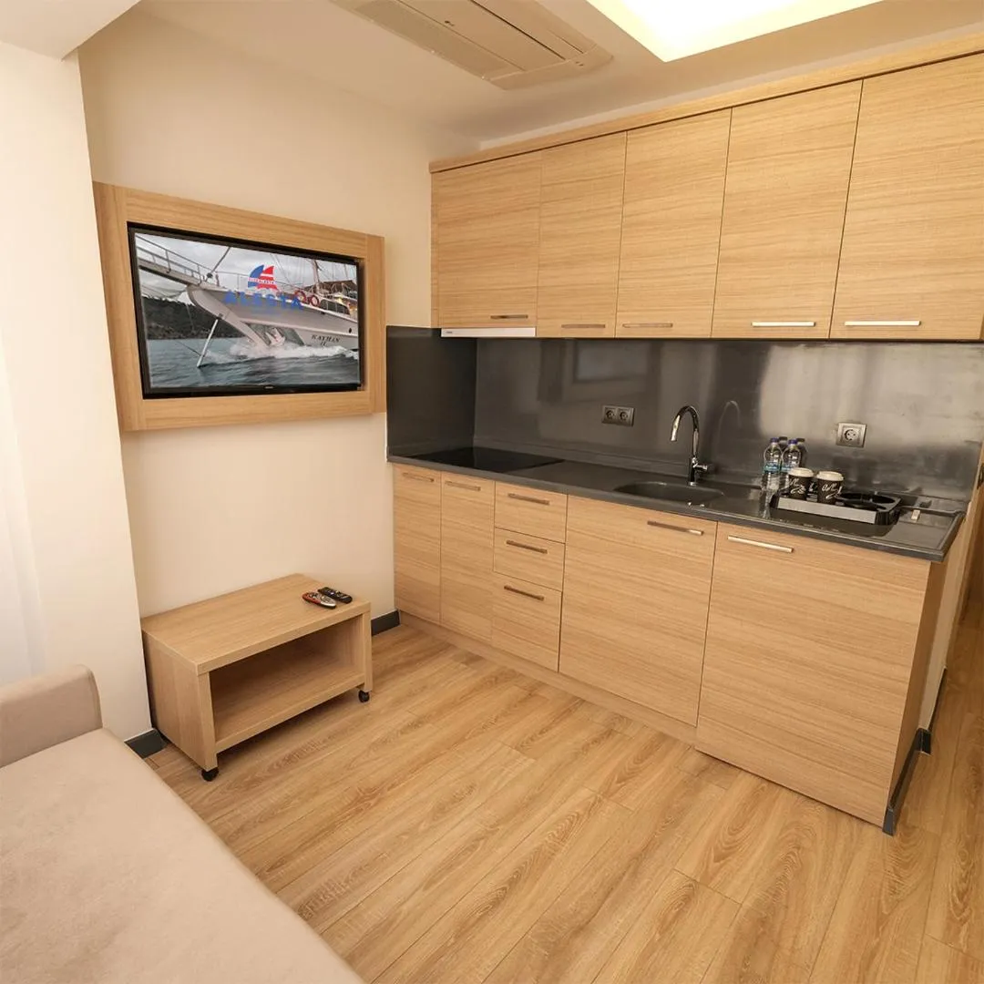 Kitchen or kitchenette in Alesta Seaside Residence