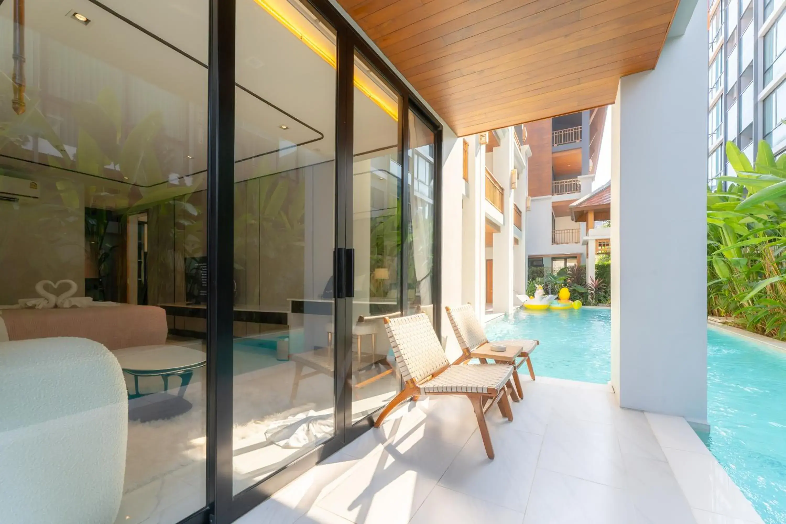 Pool view in Verbena Chiangmai Pool view in Verbena Chiangmai