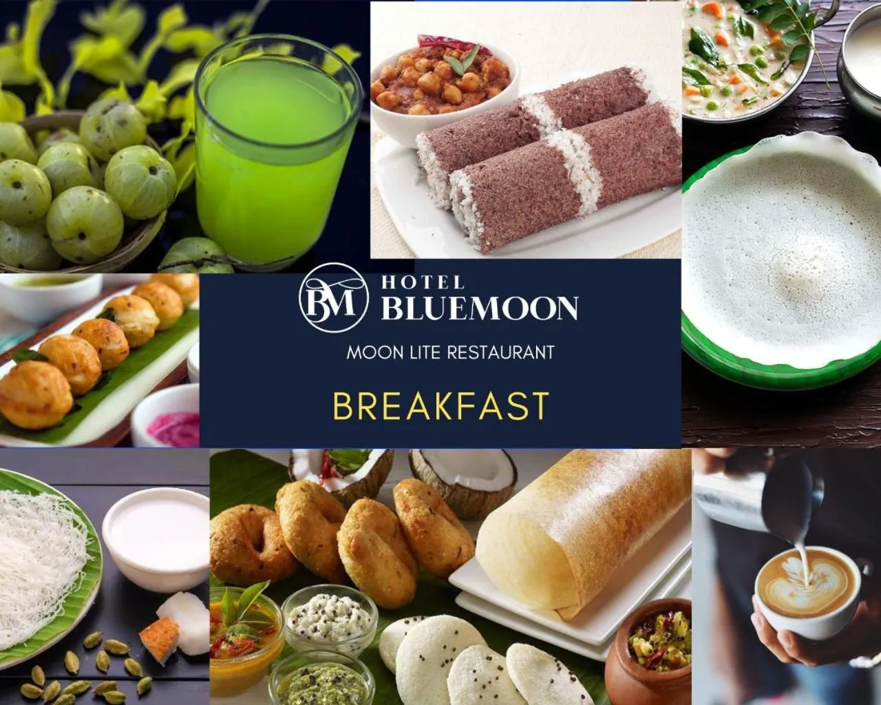 Food and drinks in HOTEL BLUEMOON