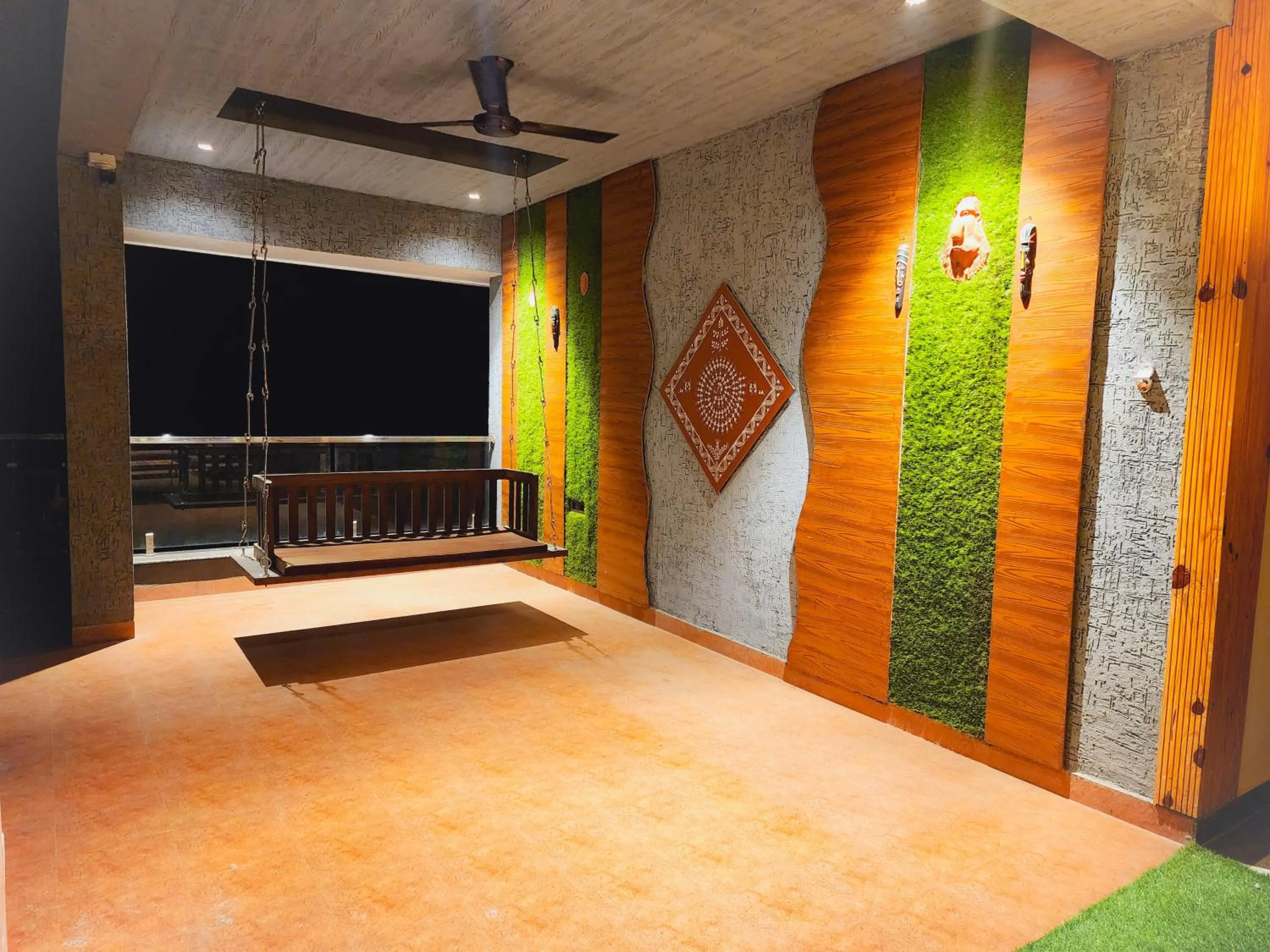 Balcony/Terrace in Passiflora Beach Resort Alibaug