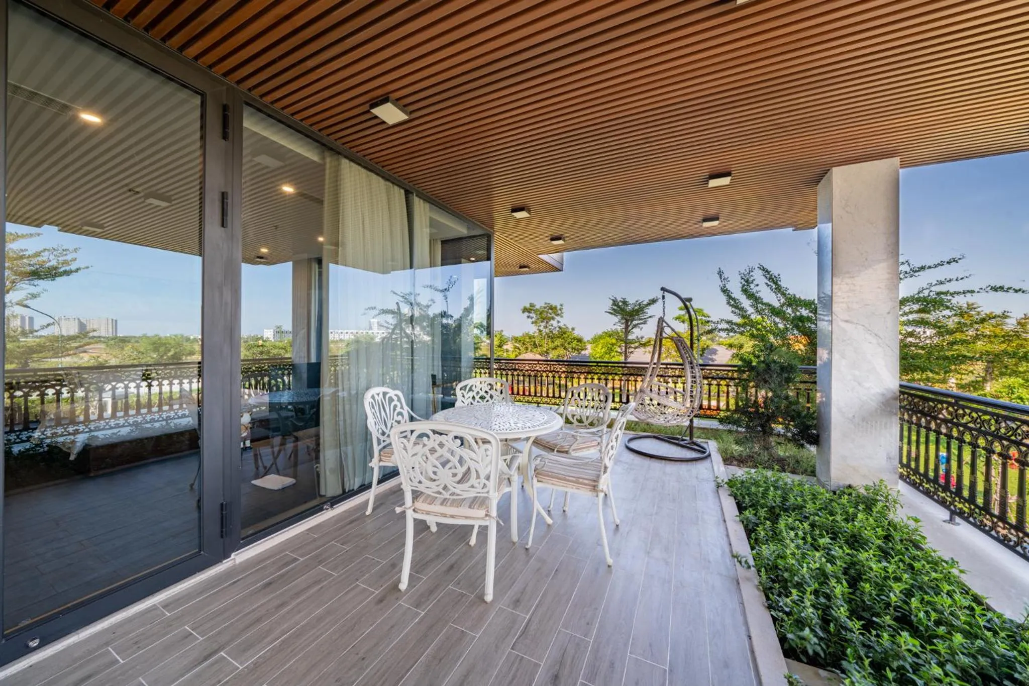 Patio in Cami Riverside Resort Da Nang