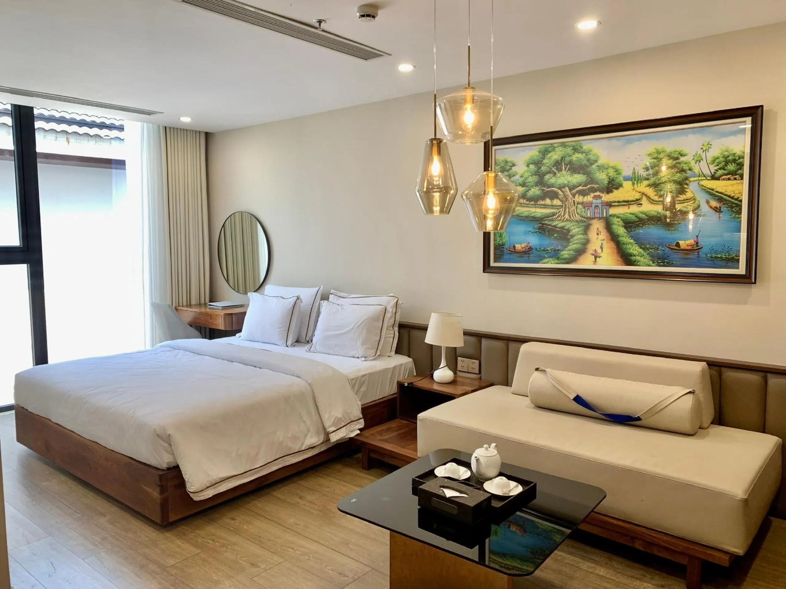 Bed in Cami Riverside Resort Da Nang
