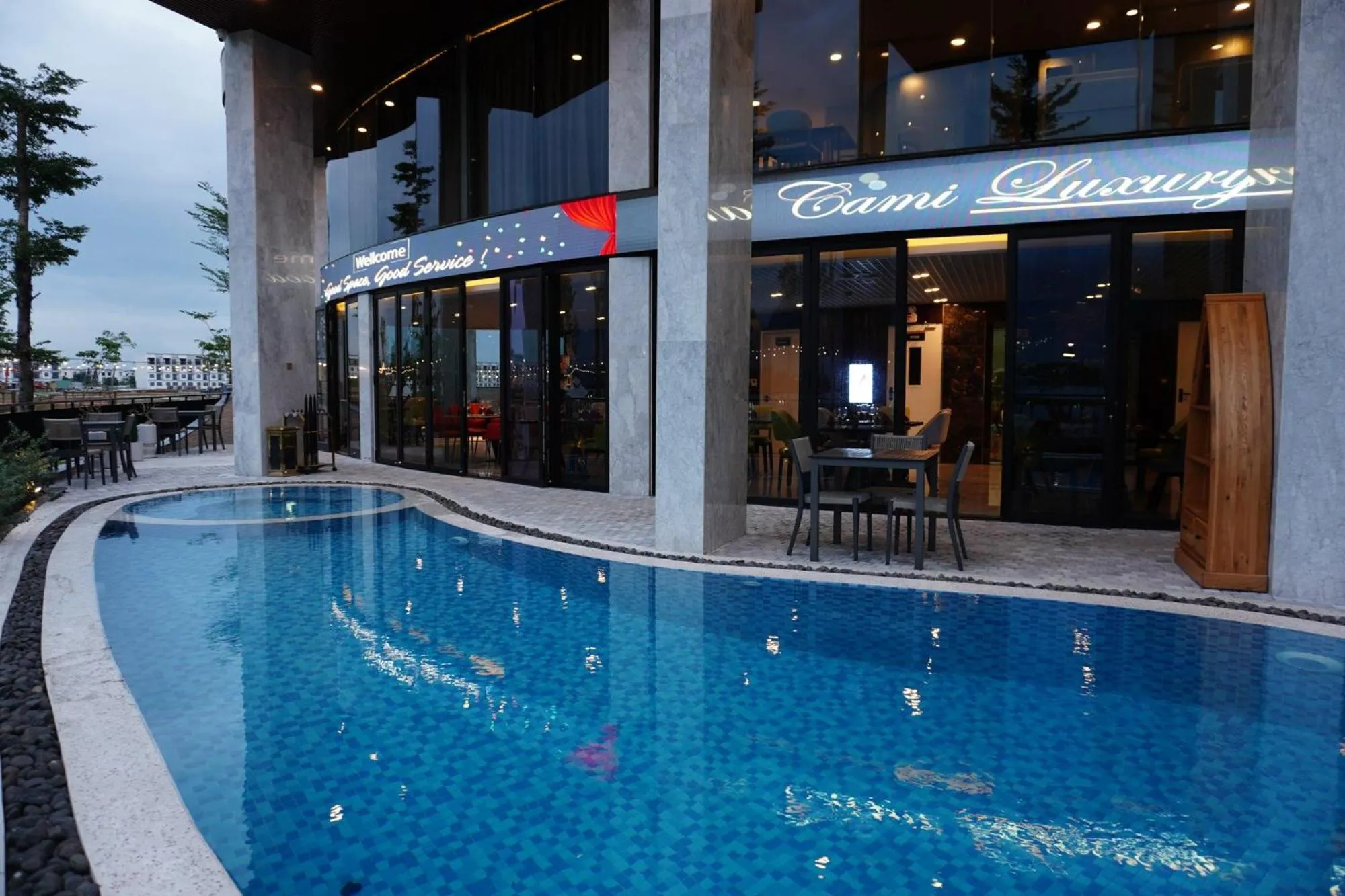 Swimming pool in Cami Riverside Resort Da Nang