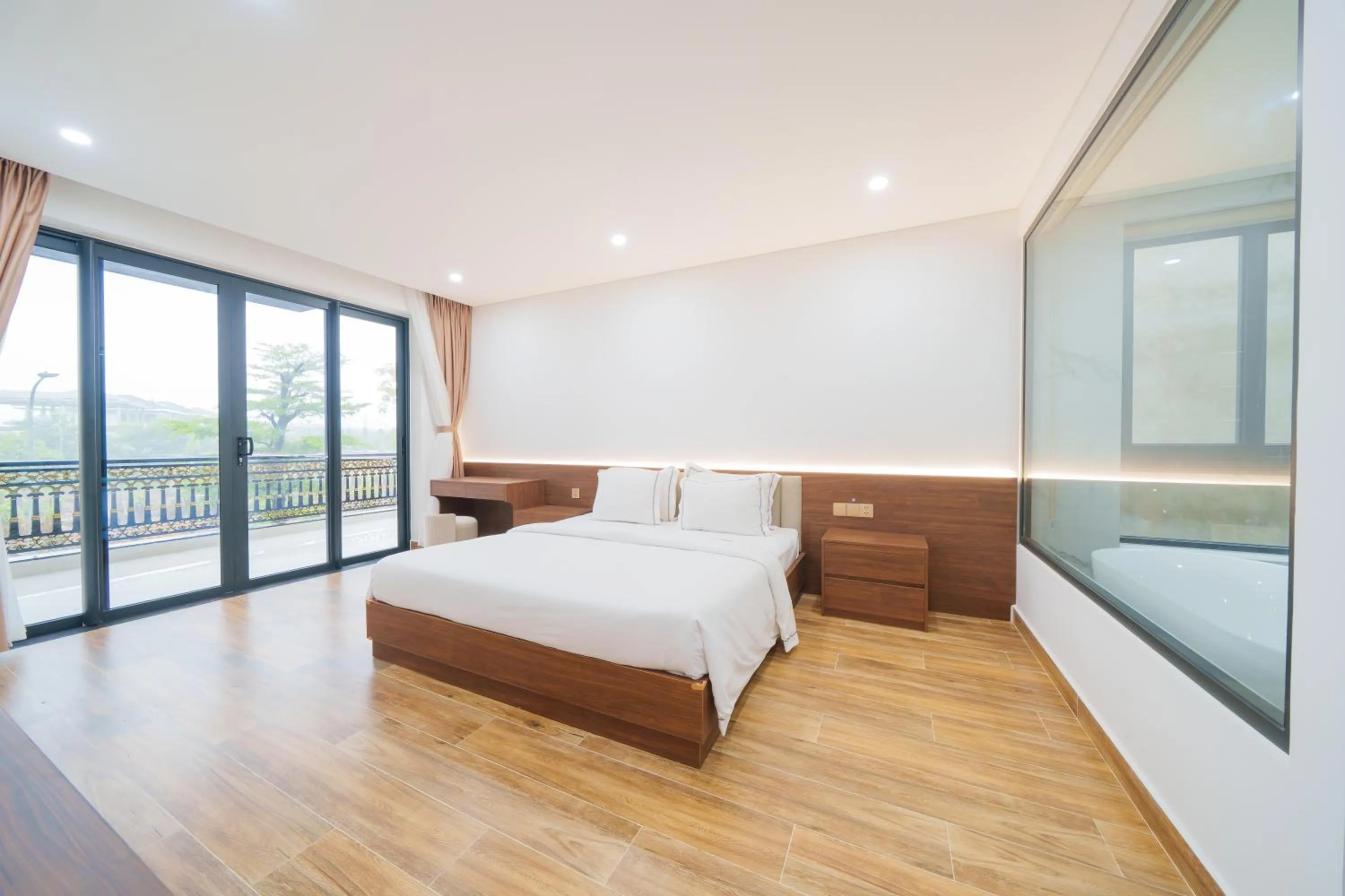 Bed in Cami Riverside Resort Da Nang