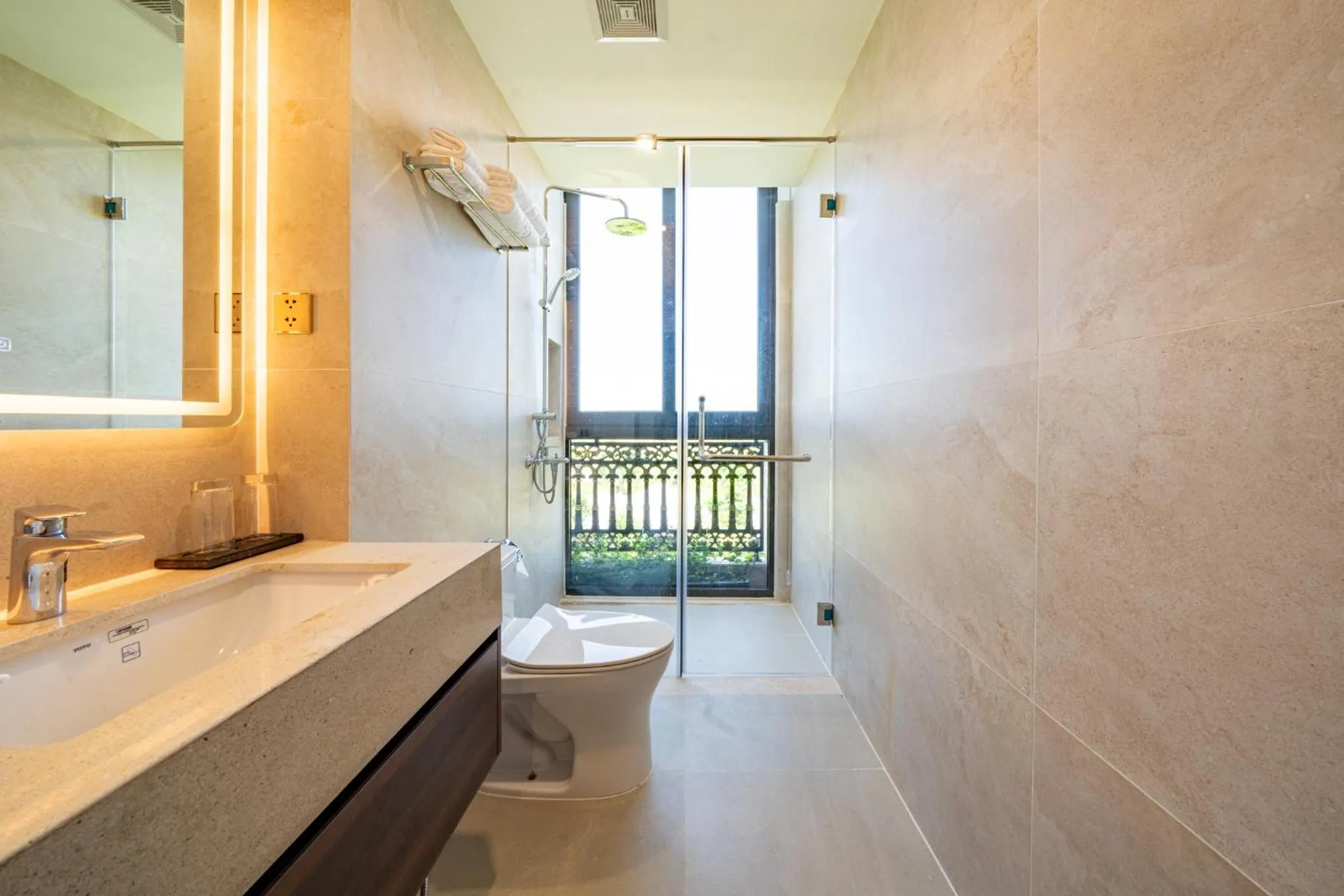 Bathroom in Cami Riverside Resort Da Nang