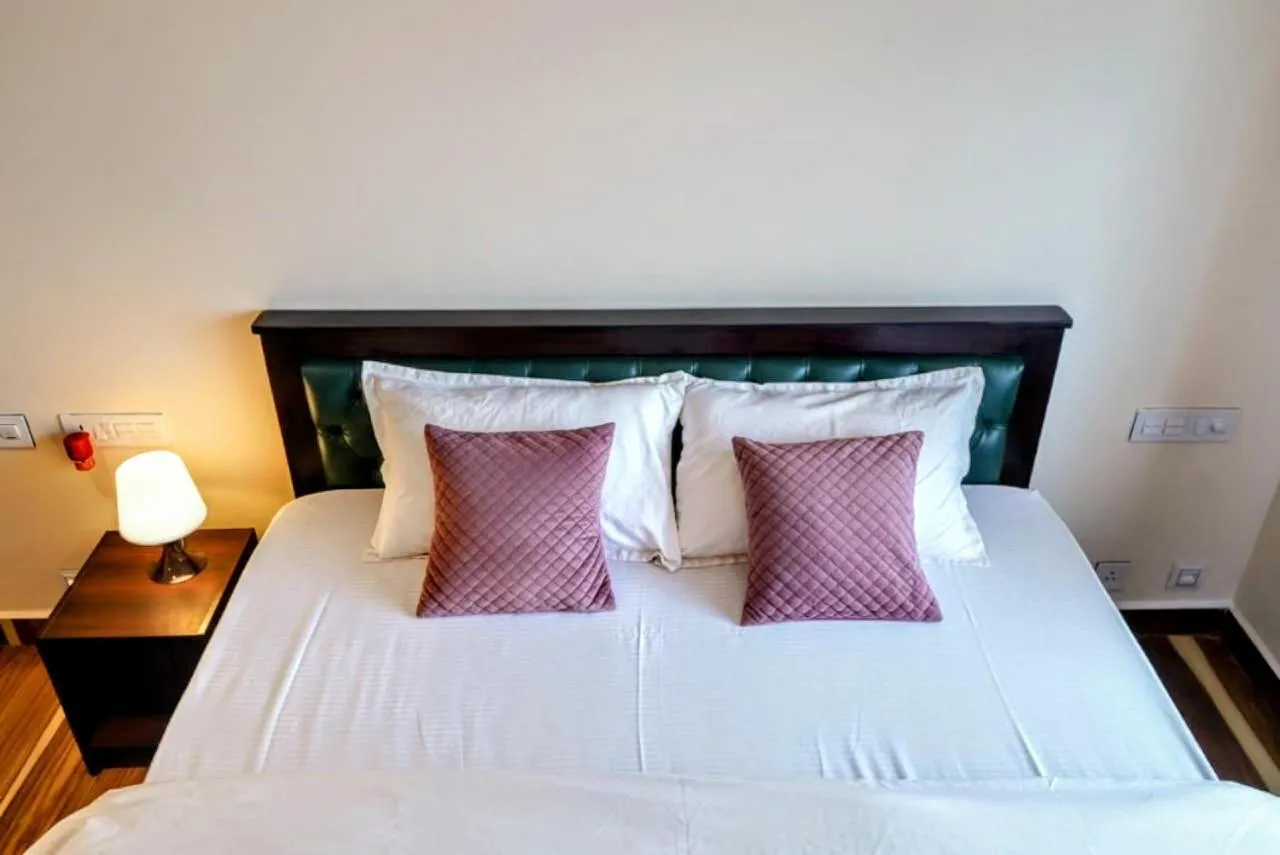 Bed in Coastal Pearl Home Stay, Private Rooms & Villas Murudeshwar