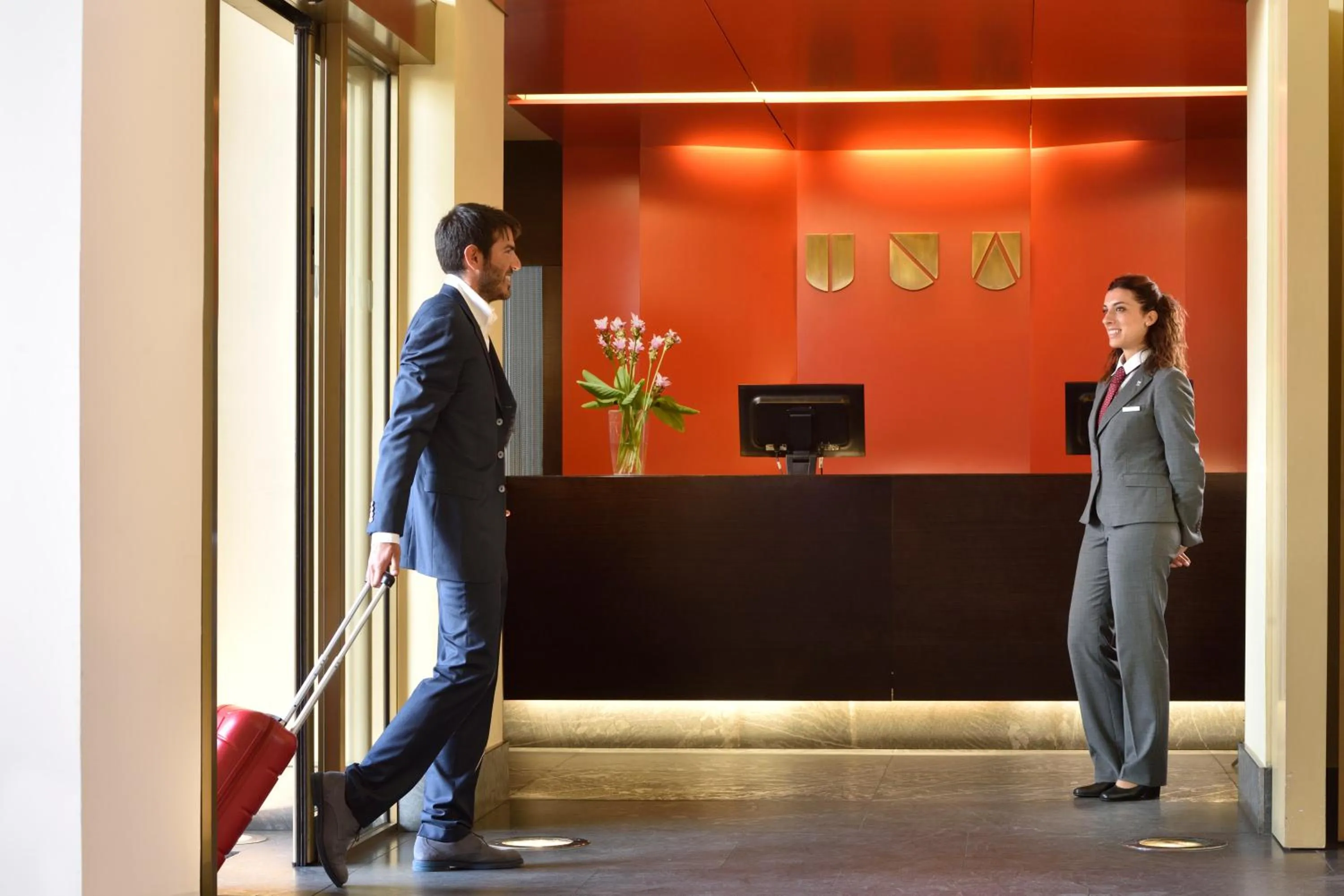 Lobby or reception in UNA Hotels Napoli