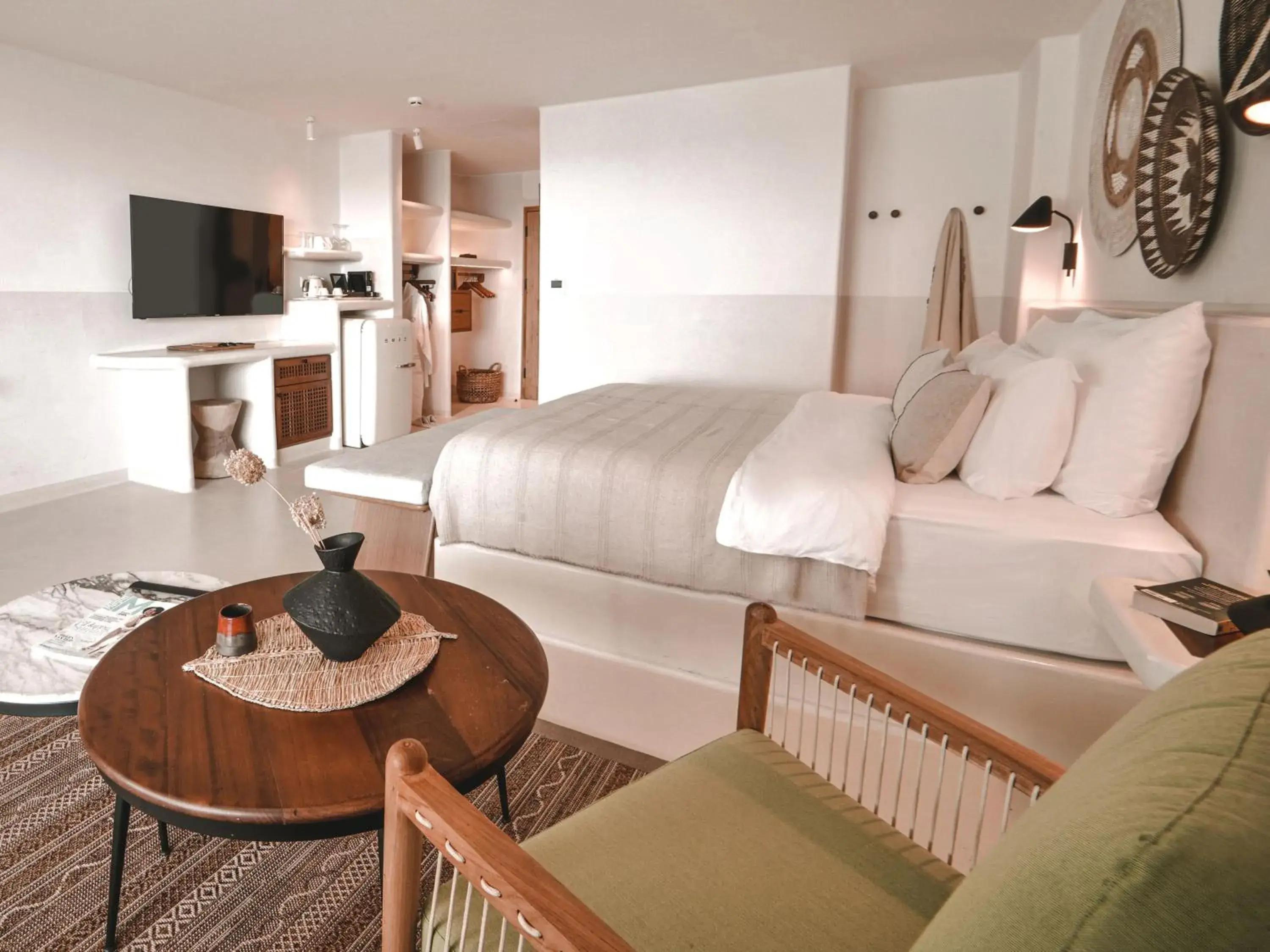 Decorative detail, Bed in Perios Beach House - Adults Only Decorative detail, Bed in Perios Beach House - Adults Only