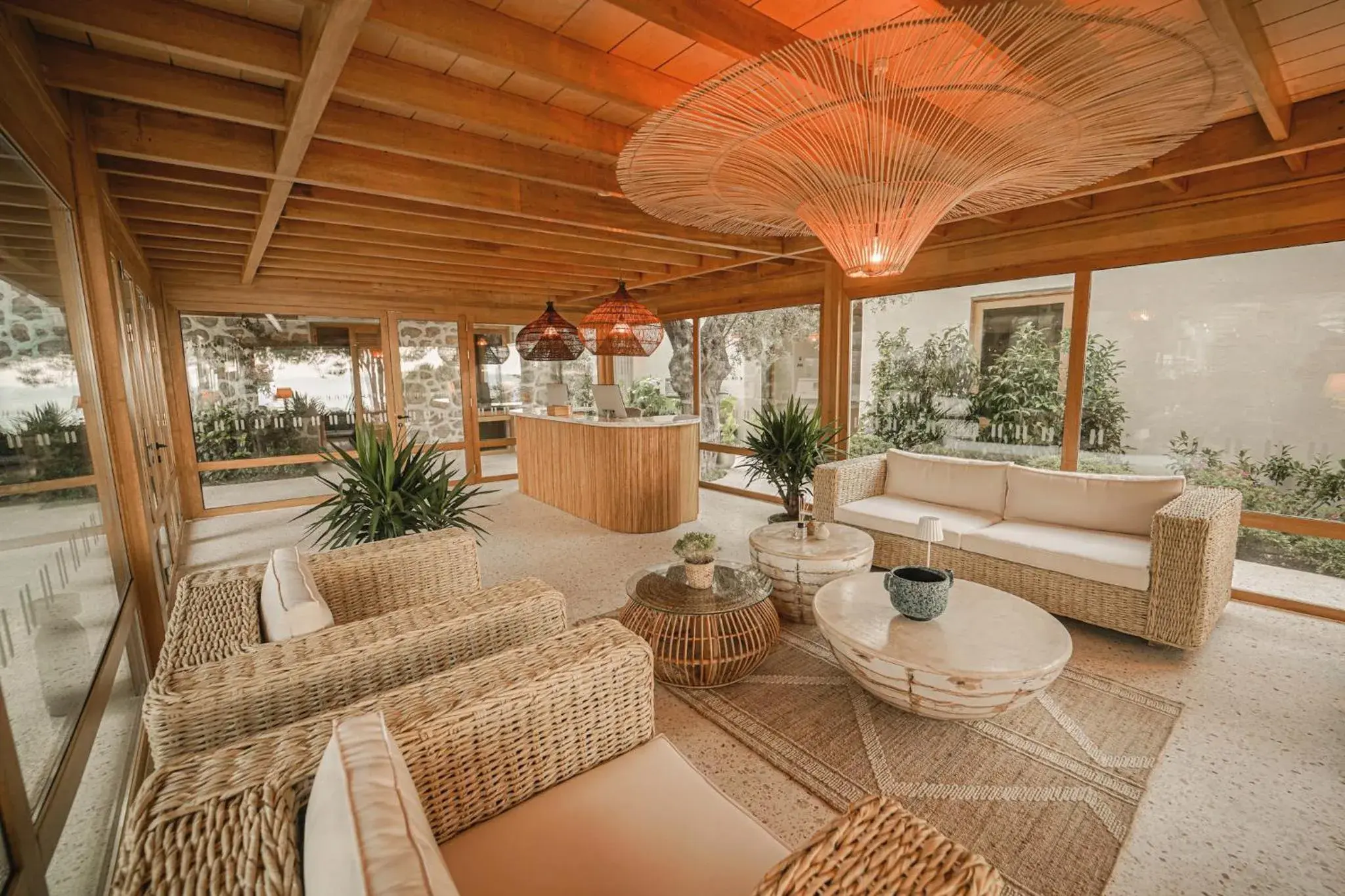 Lobby or reception in Perios Beach House - Adults Only Lobby or reception in Perios Beach House - Adults Only