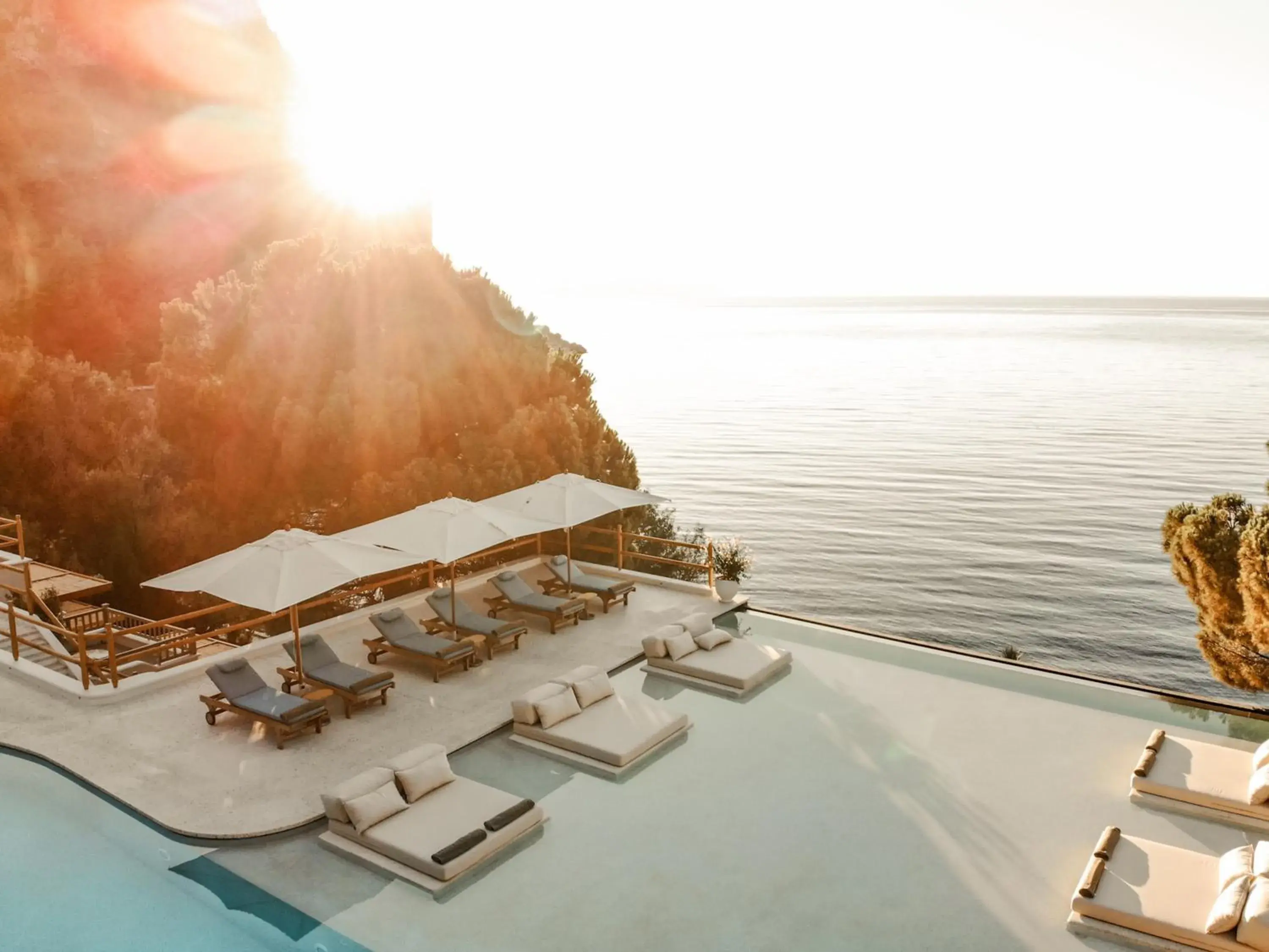 Pool view in Perios Beach House - Adults Only Pool view in Perios Beach House - Adults Only