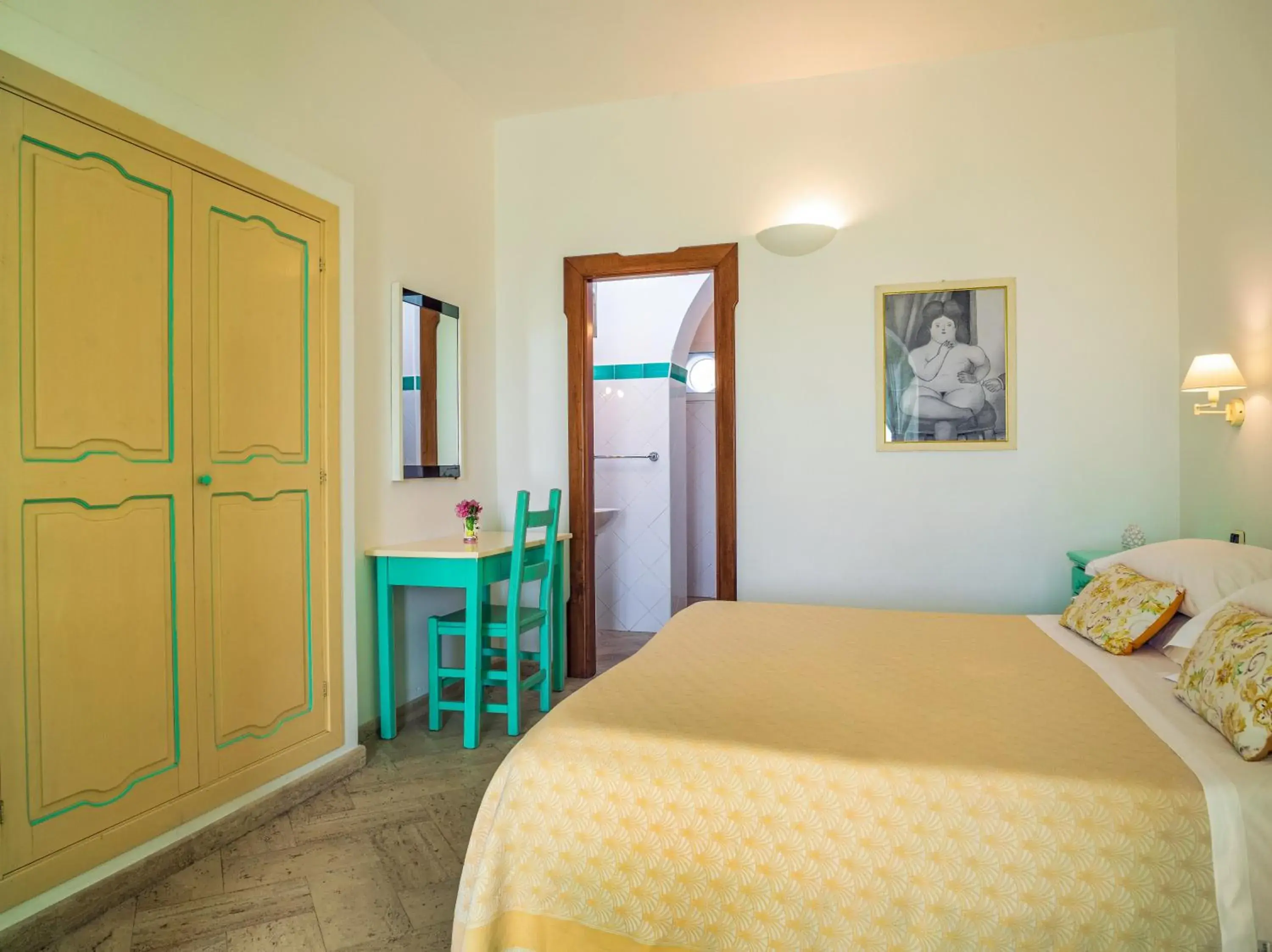 Bedroom, Bed in Hotel Ossidiana Stromboli Center