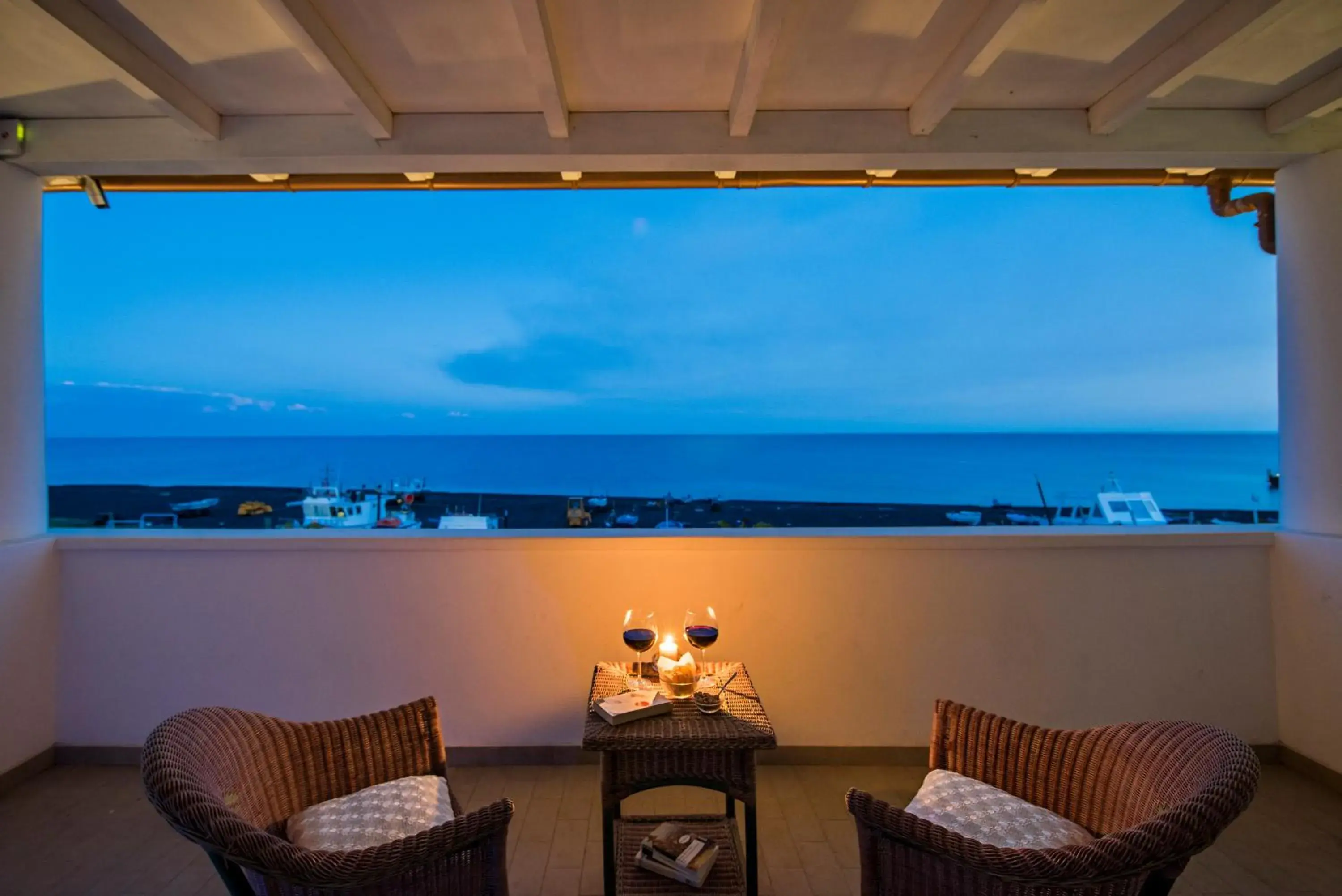 Balcony/Terrace in Hotel Ossidiana Stromboli Center