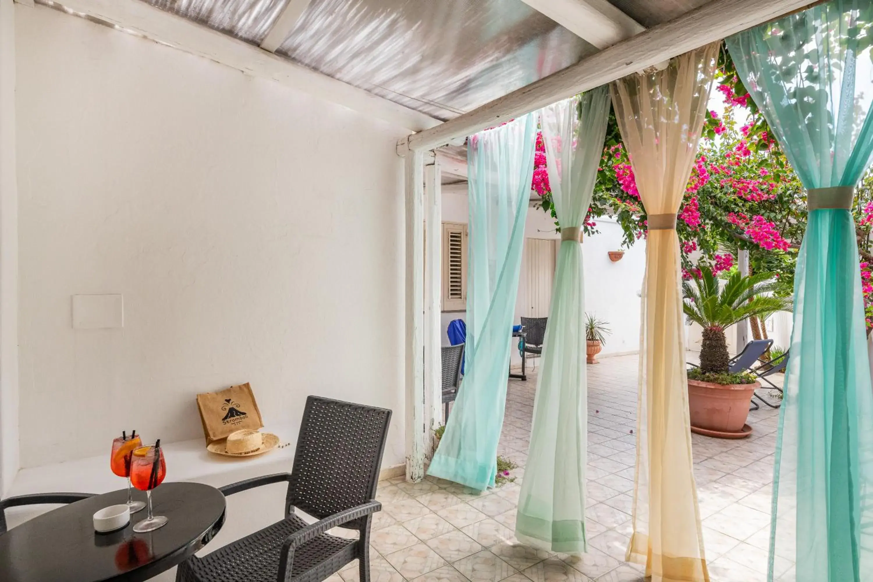 Balcony/Terrace in Hotel Ossidiana Stromboli Center