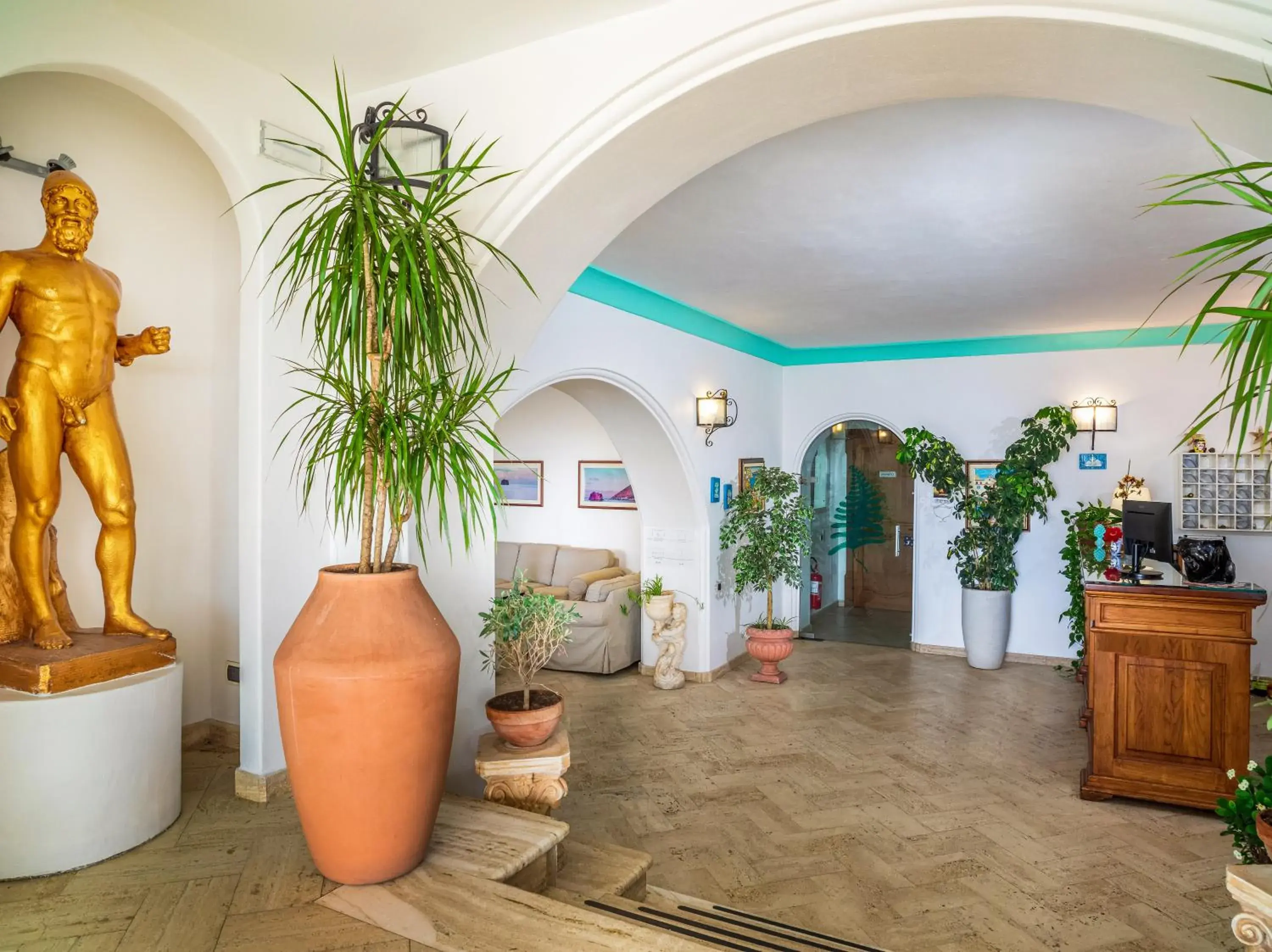 Lobby or reception, Lobby/Reception in Hotel Ossidiana Stromboli Center