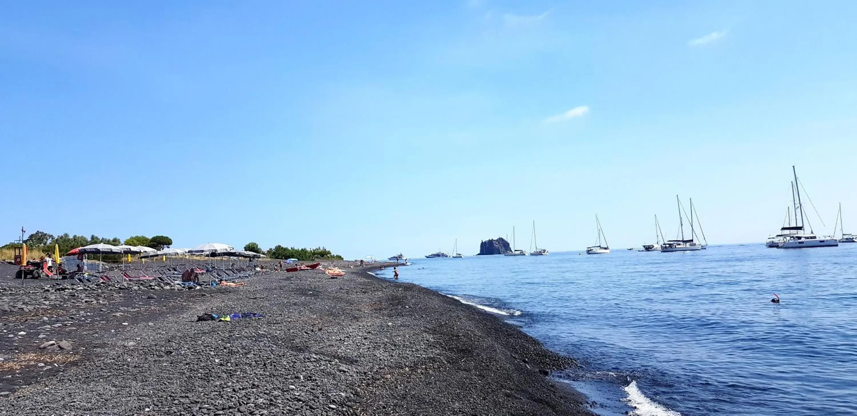 Sea view, Beach in Hotel Ossidiana Stromboli Center