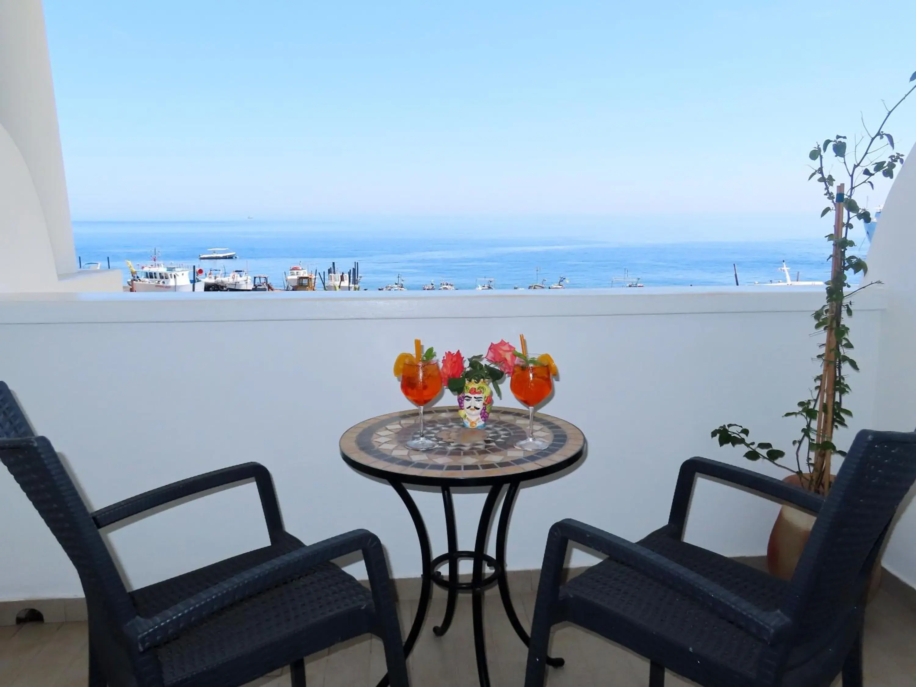 Balcony/Terrace in Hotel Ossidiana Stromboli Center