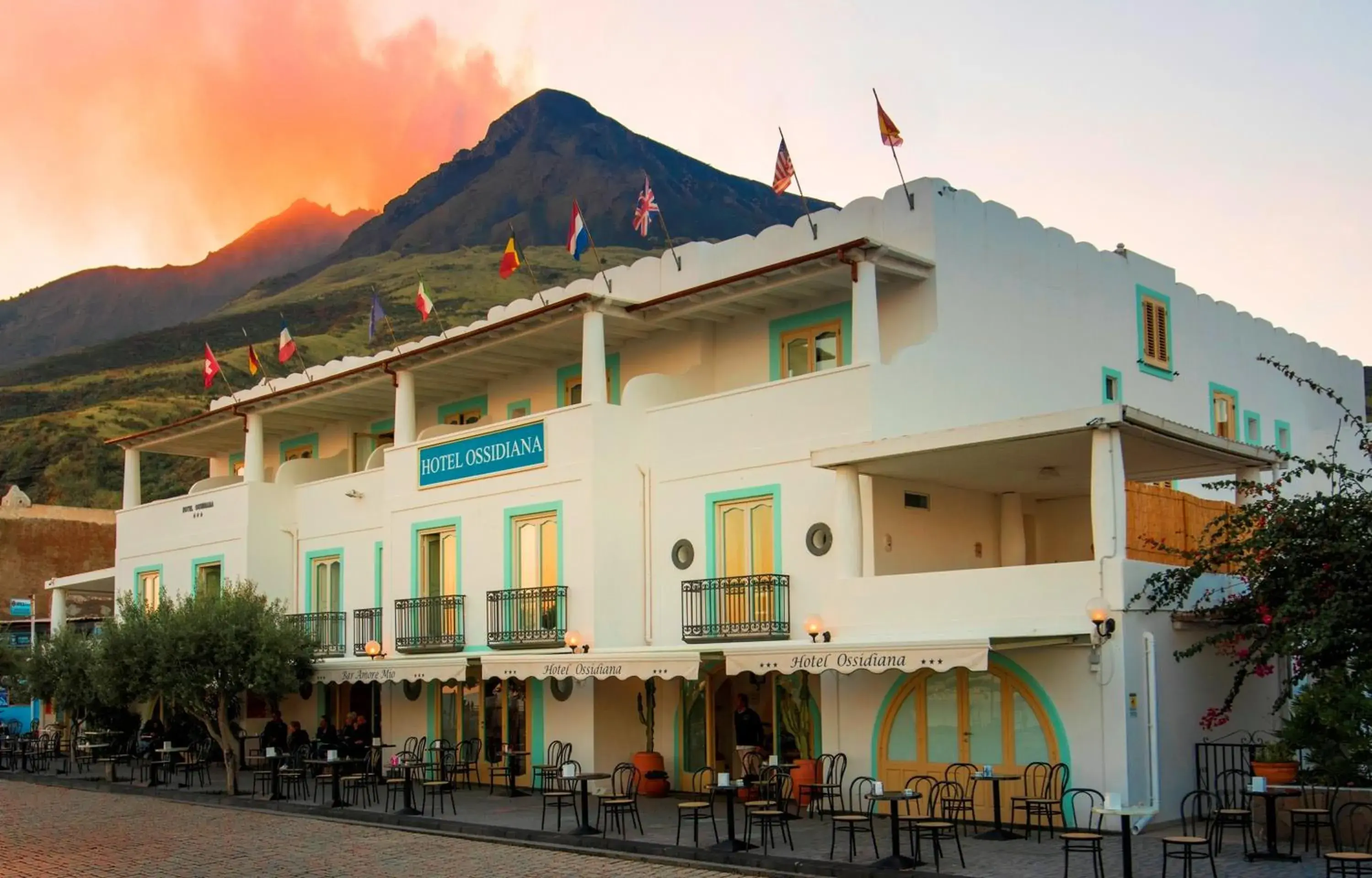 Property Building in Hotel Ossidiana Stromboli Center