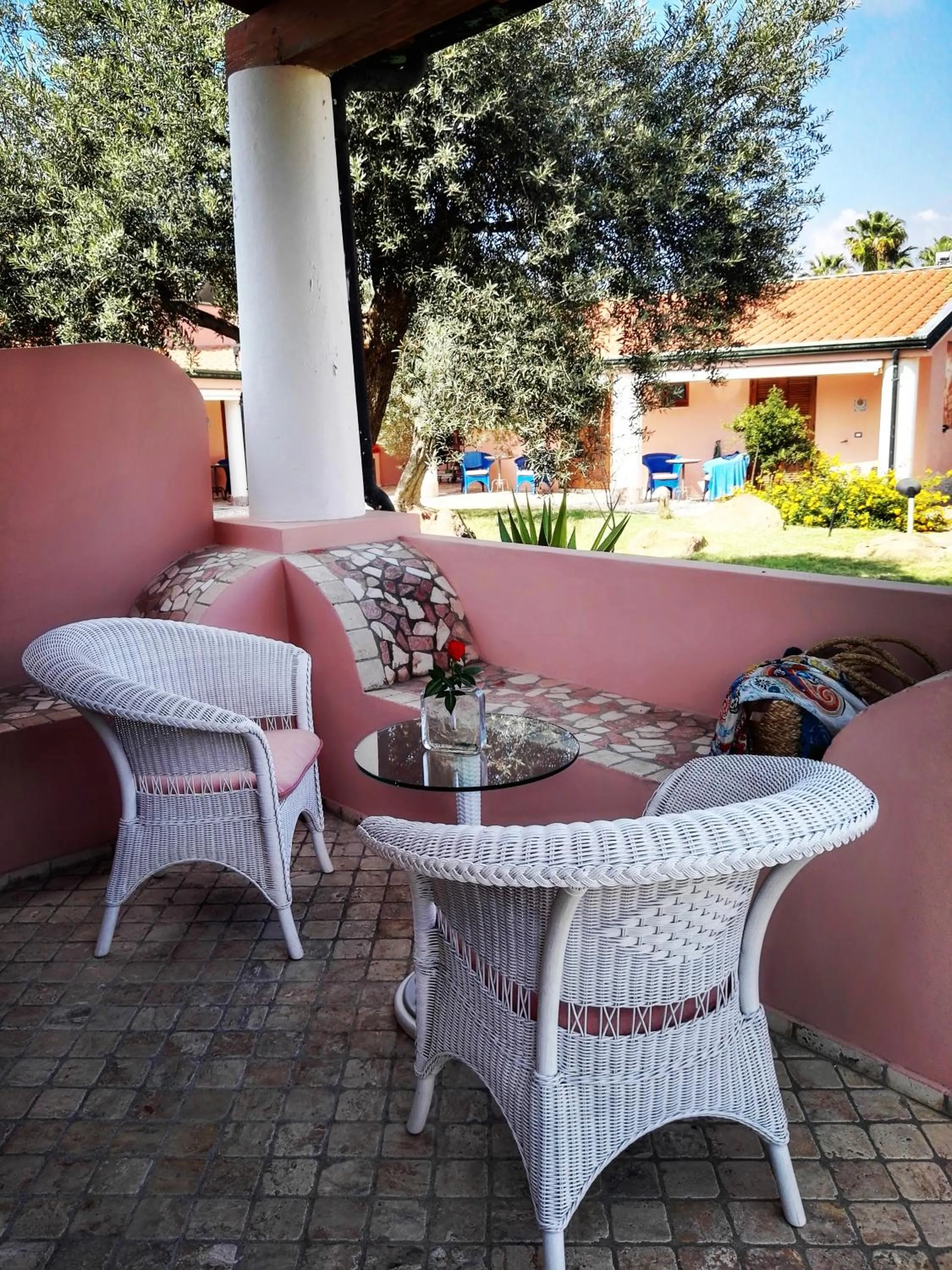 Patio in Hotel Eros