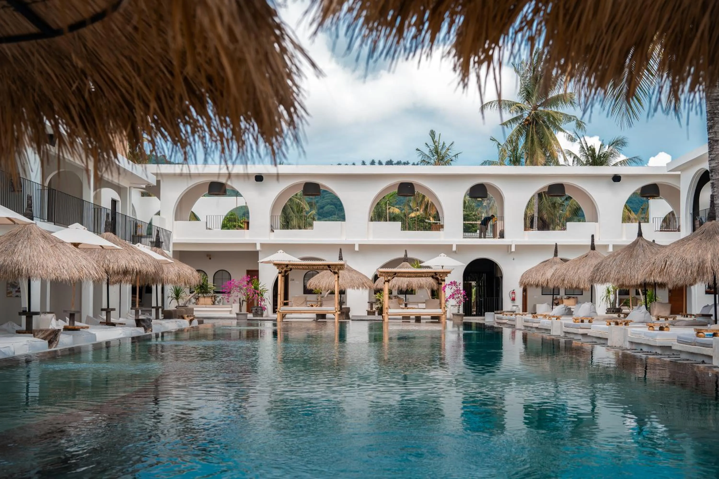 Pool view in El Tropico Boutique Hotel