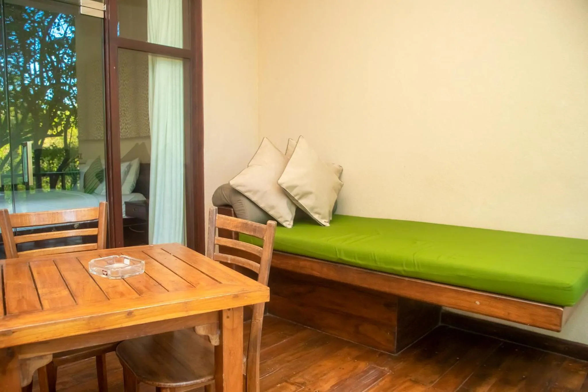 Seating area in NIKARA Luxury Beach House