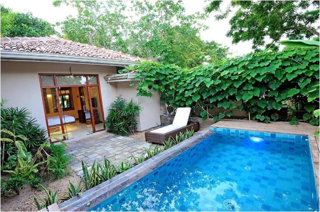 Pool view in NIKARA Luxury Beach House