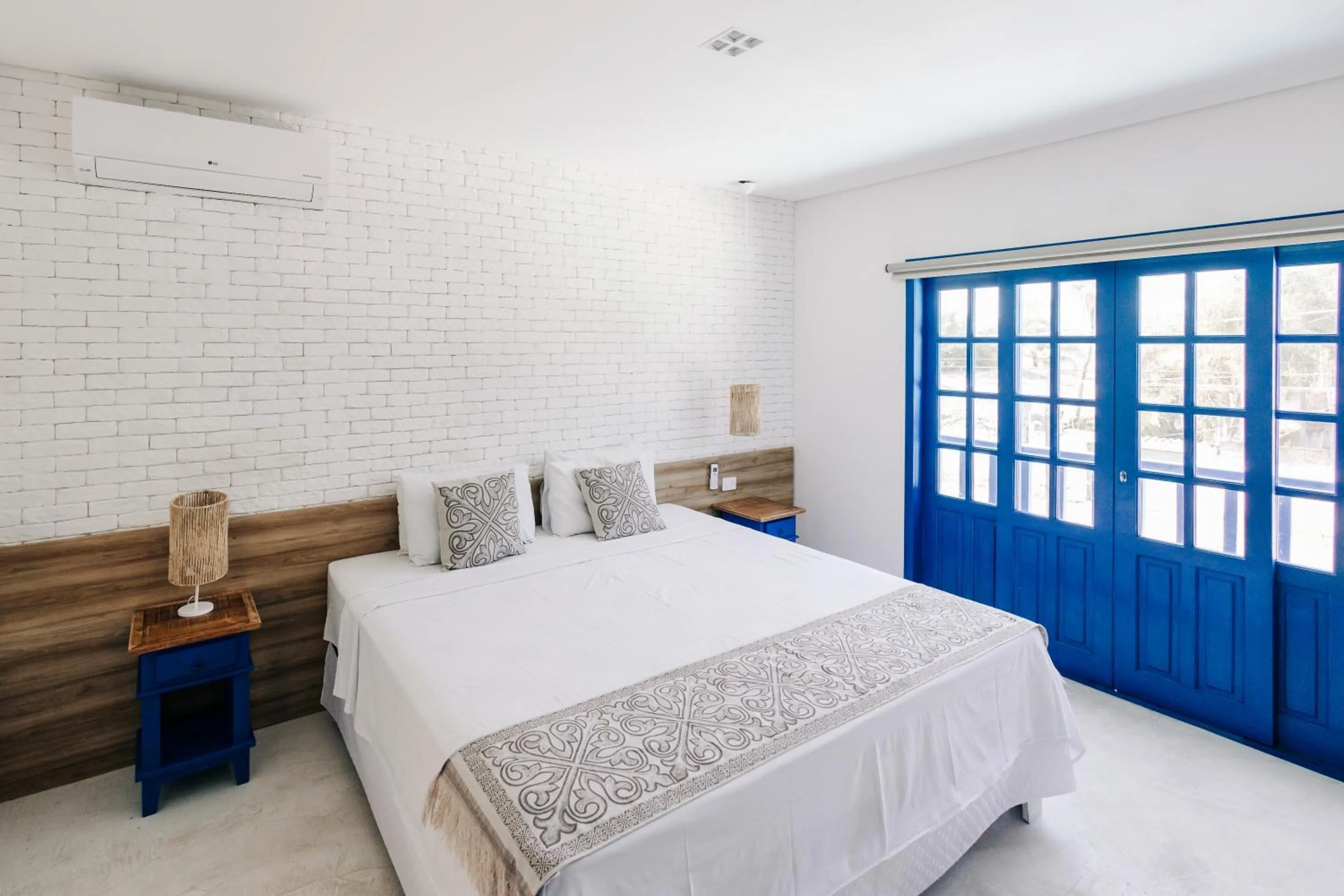 Bed in Pousada Villa Santô