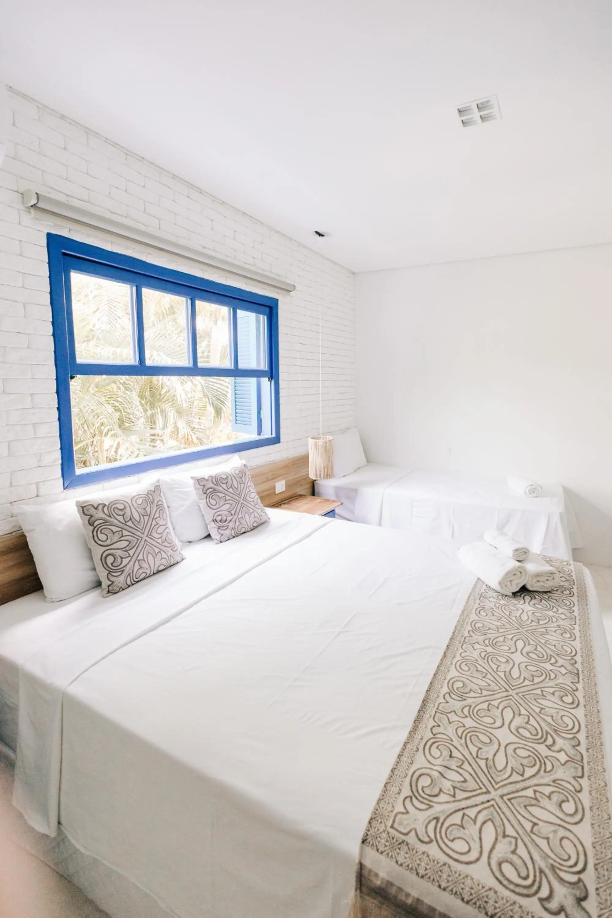 Bed in Pousada Villa Santô