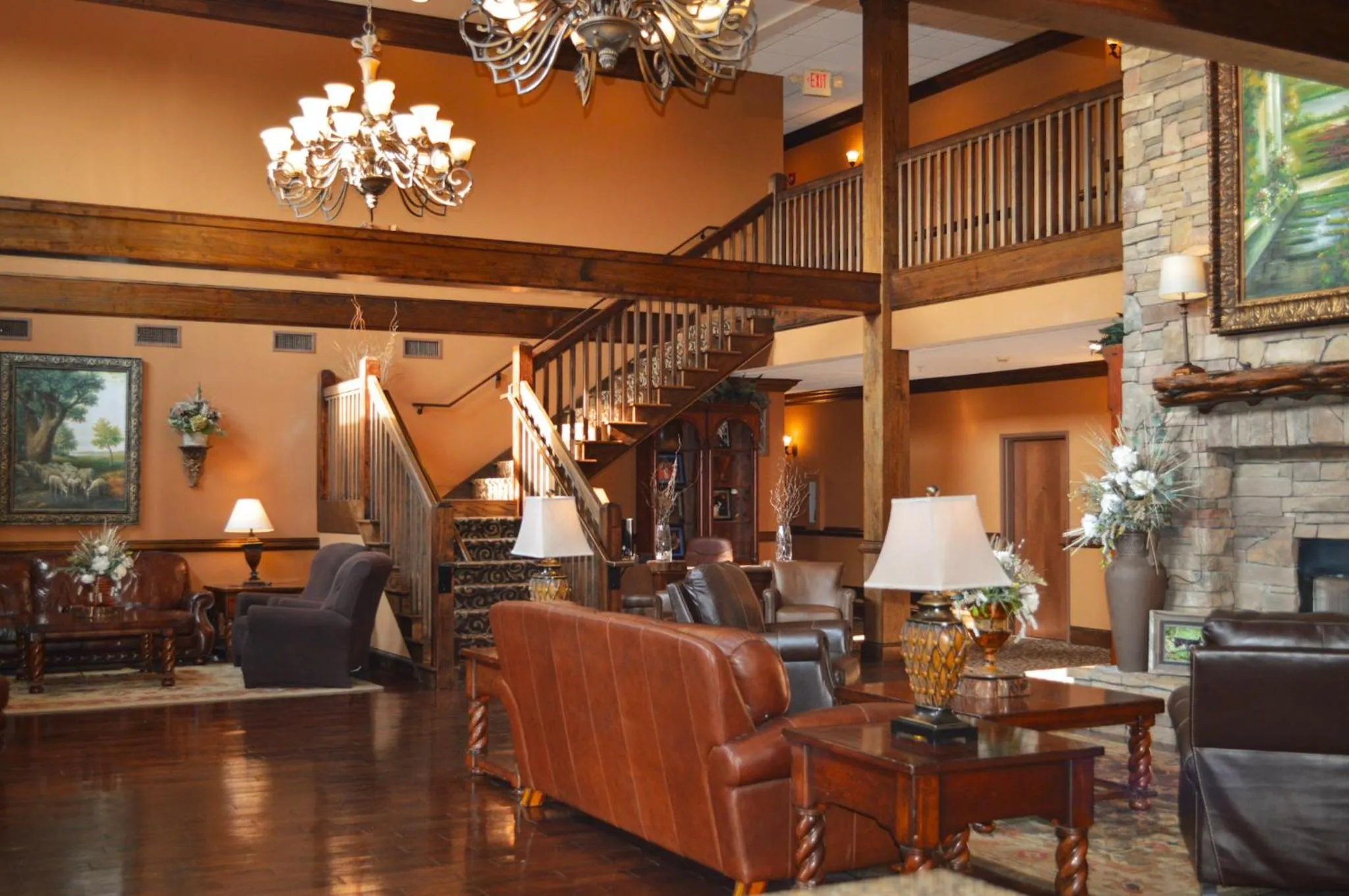 Lobby or reception in The Lodge at Flat Rock