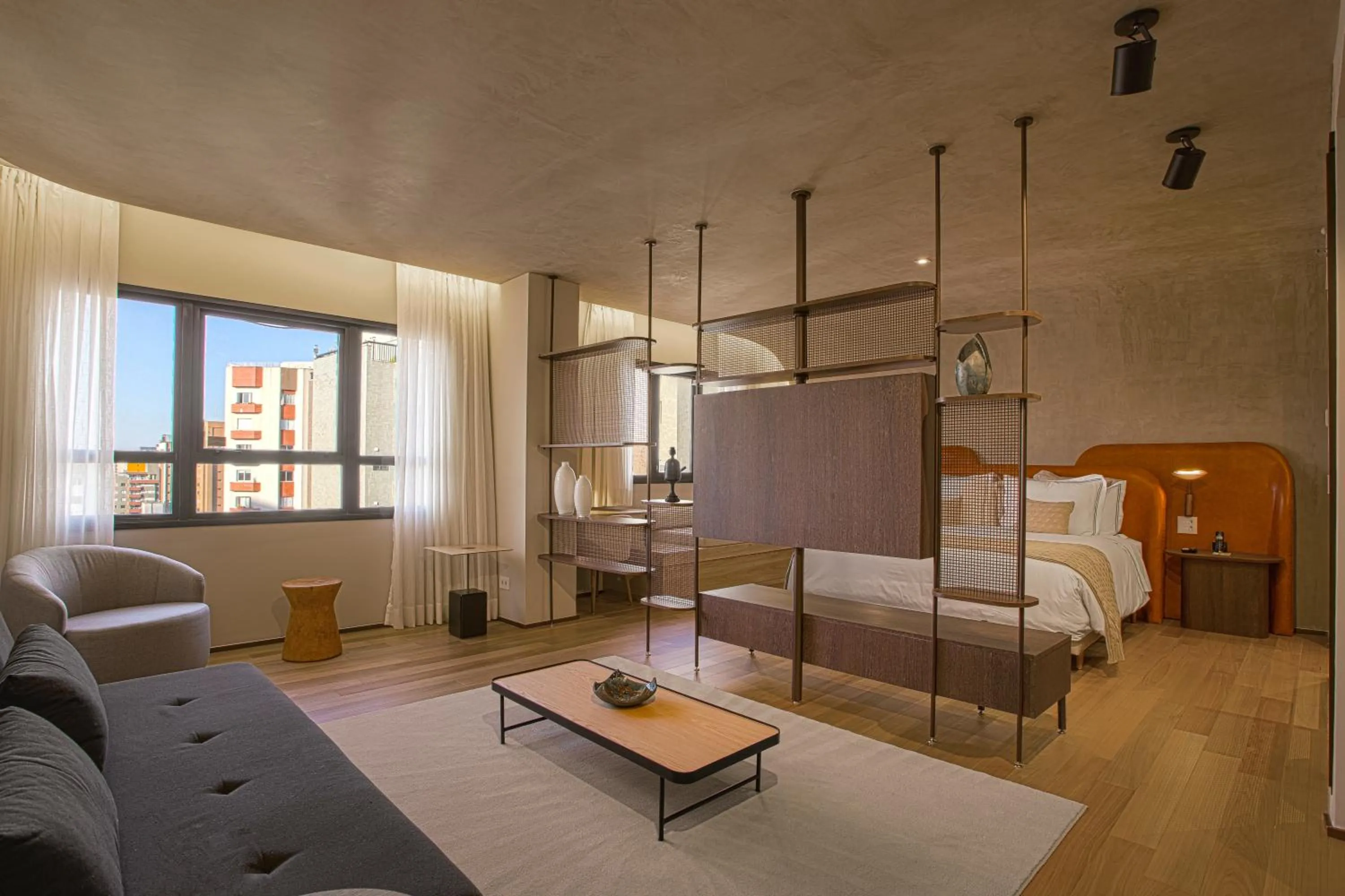 City view, Bed in QOYA Hotel Curitiba, Curio Collection by Hilton