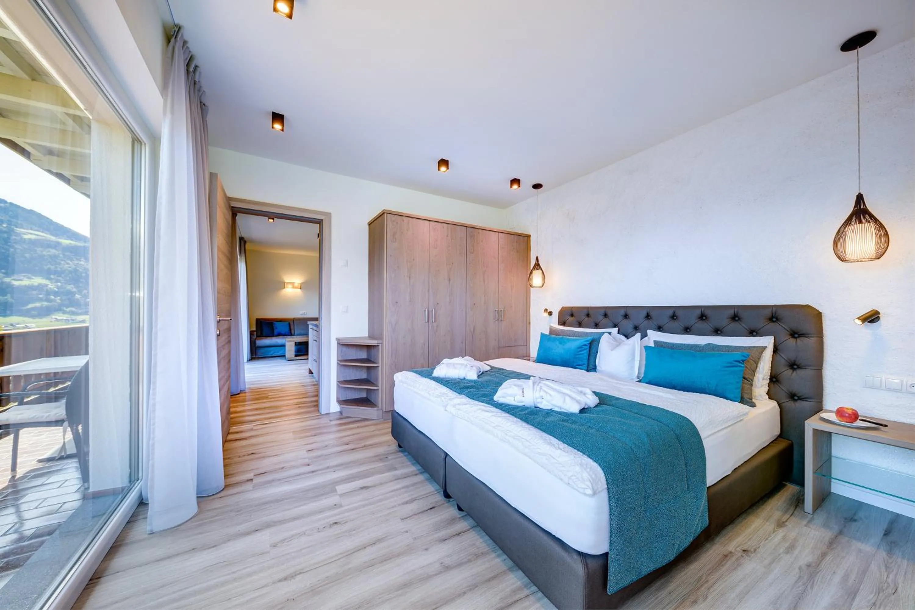 Bed in Apartments Lichtenberg