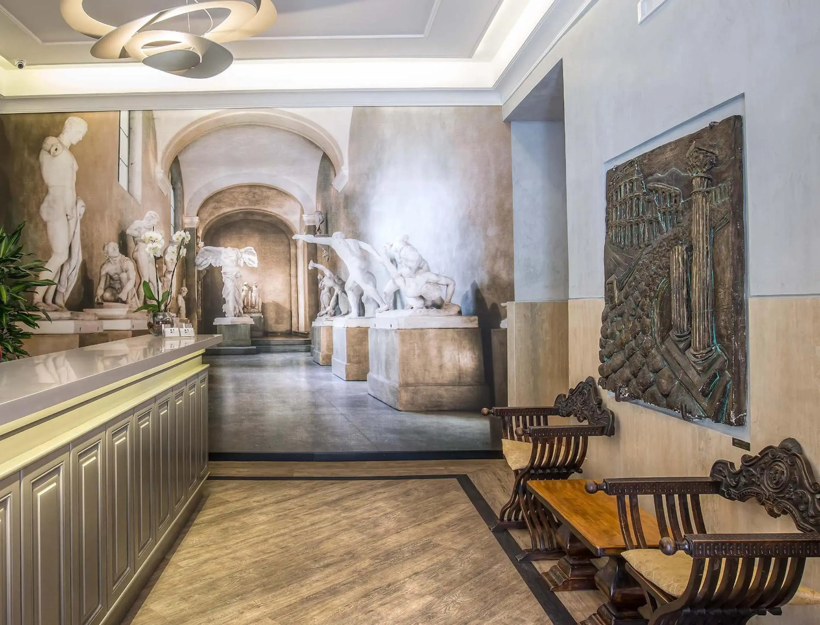 Lobby or reception in Hotel Museum Lobby or reception in Hotel Museum