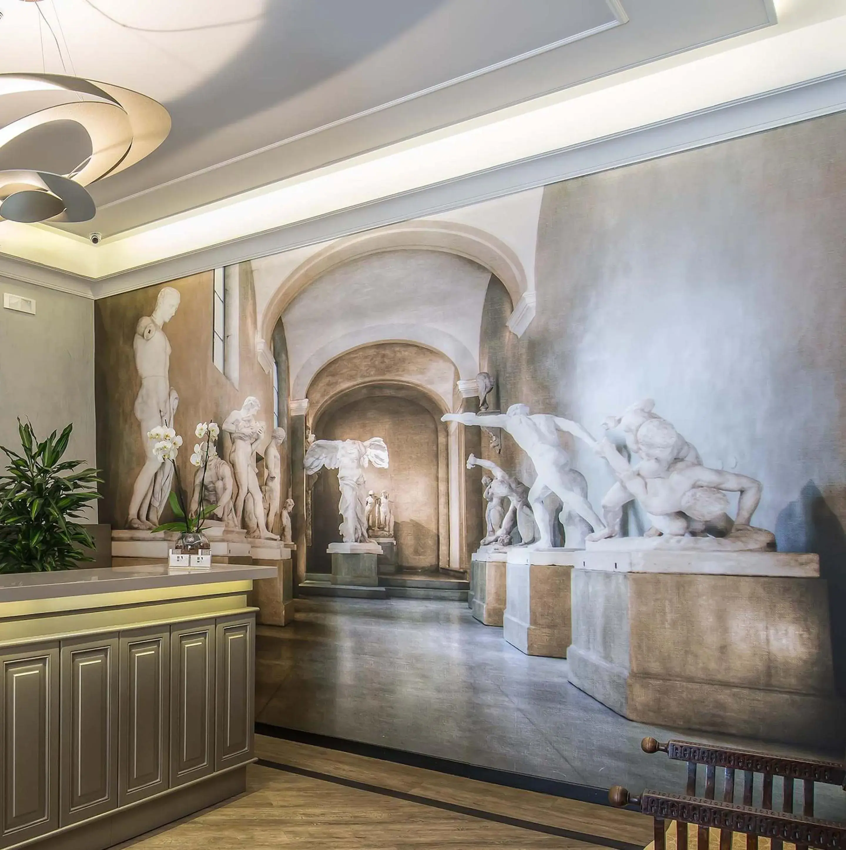 Lobby or reception in Hotel Museum Lobby or reception in Hotel Museum