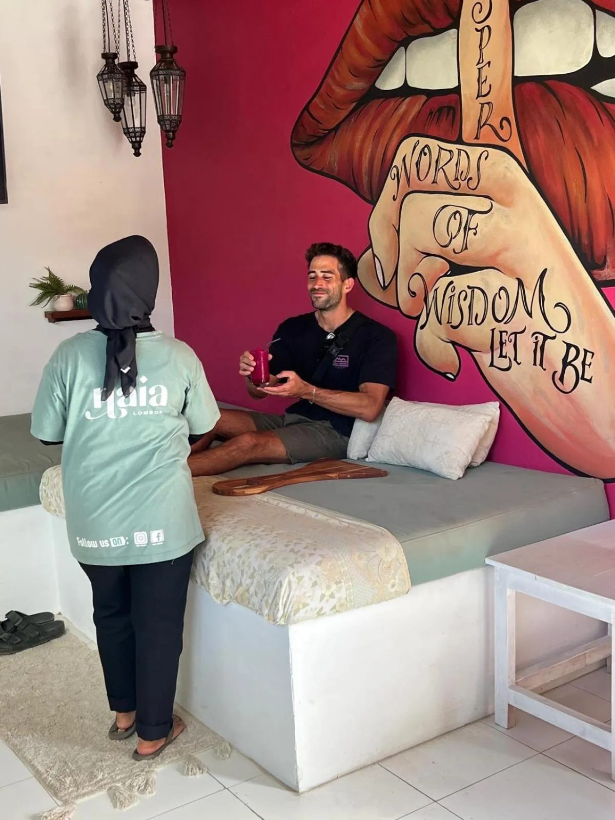 Seating area in Naia Lombok