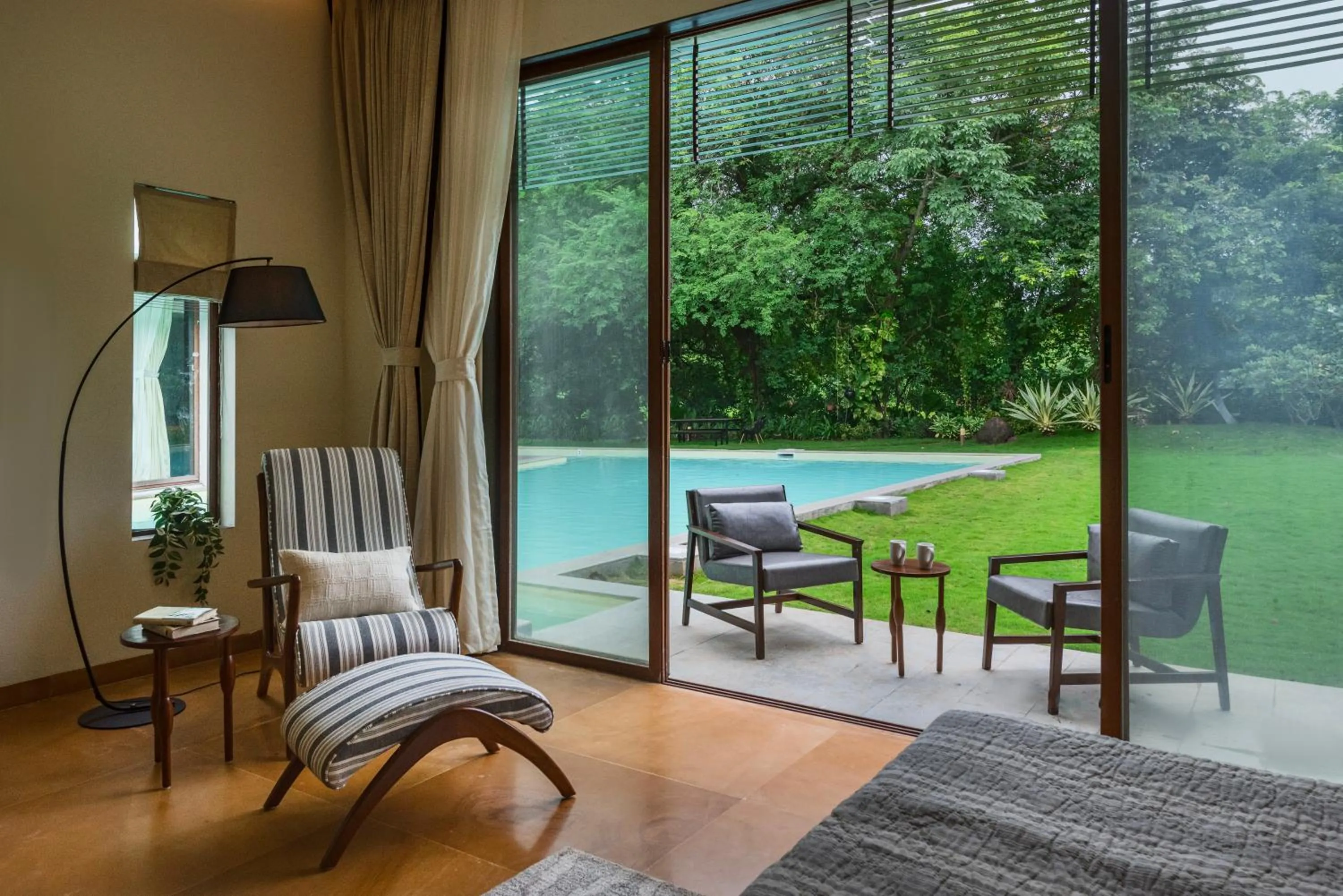 Natural landscape in SaffronStays Estella, Alibaug