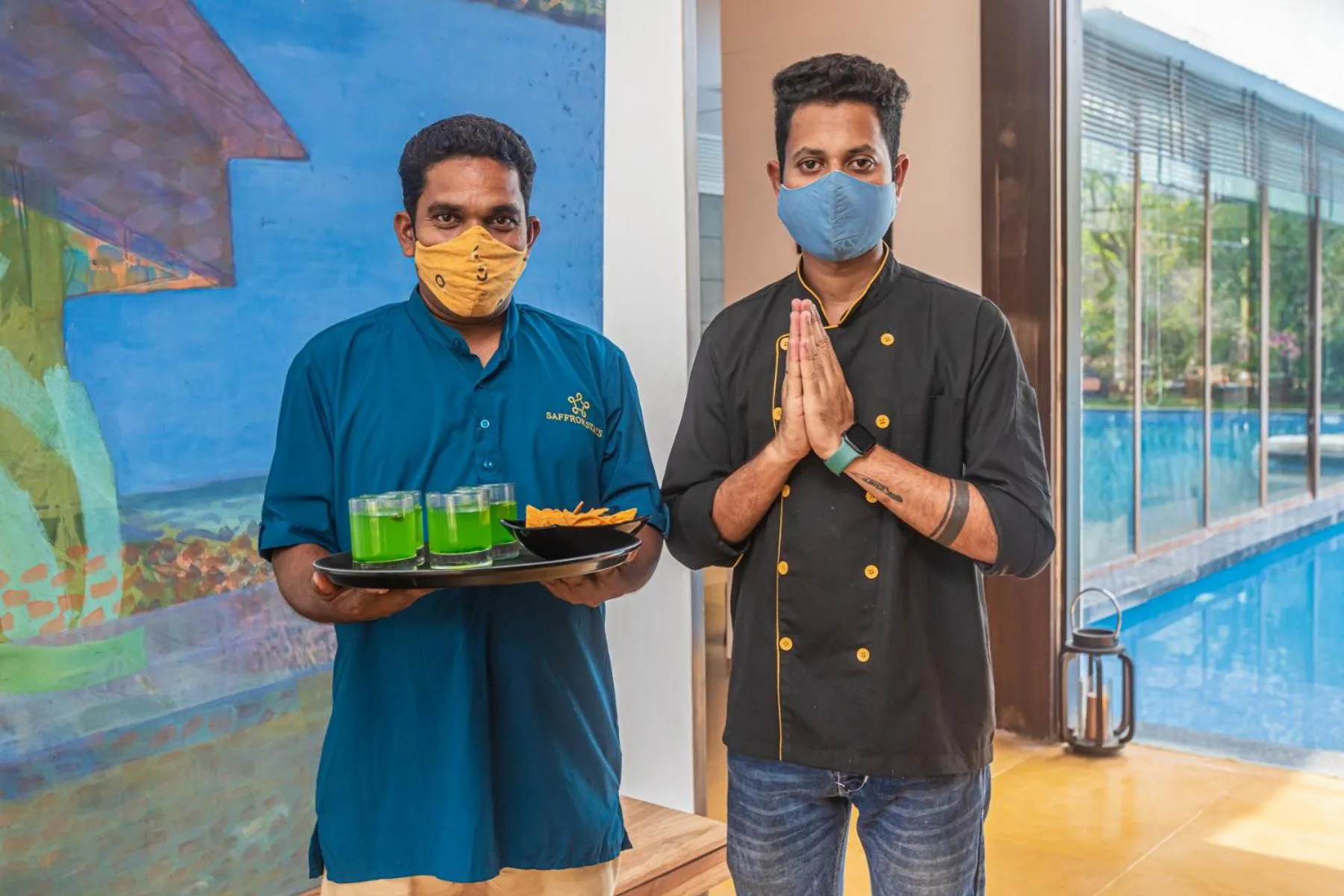 Staff in SaffronStays Estella, Alibaug