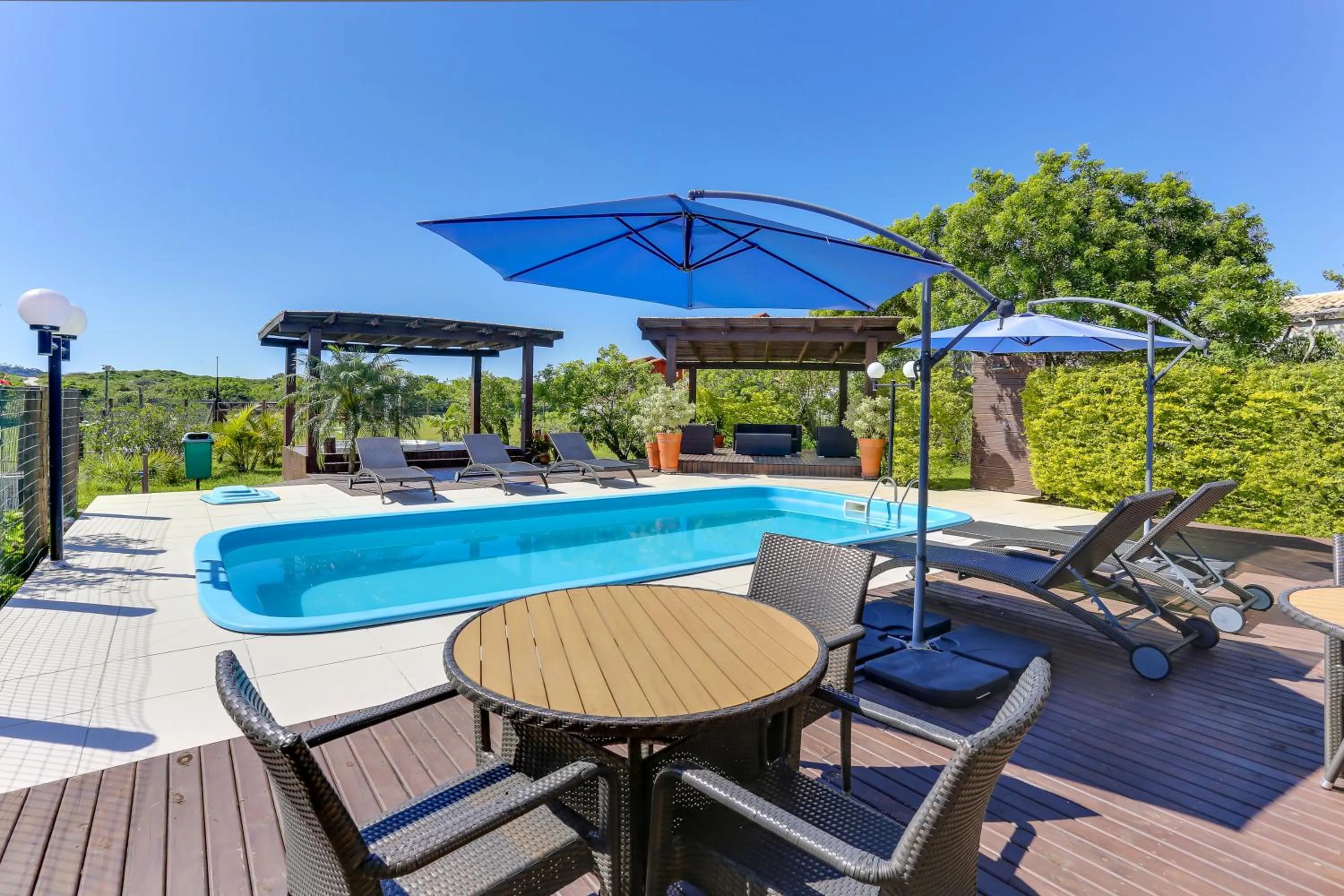 Swimming pool in Pousada Ilha Faceira