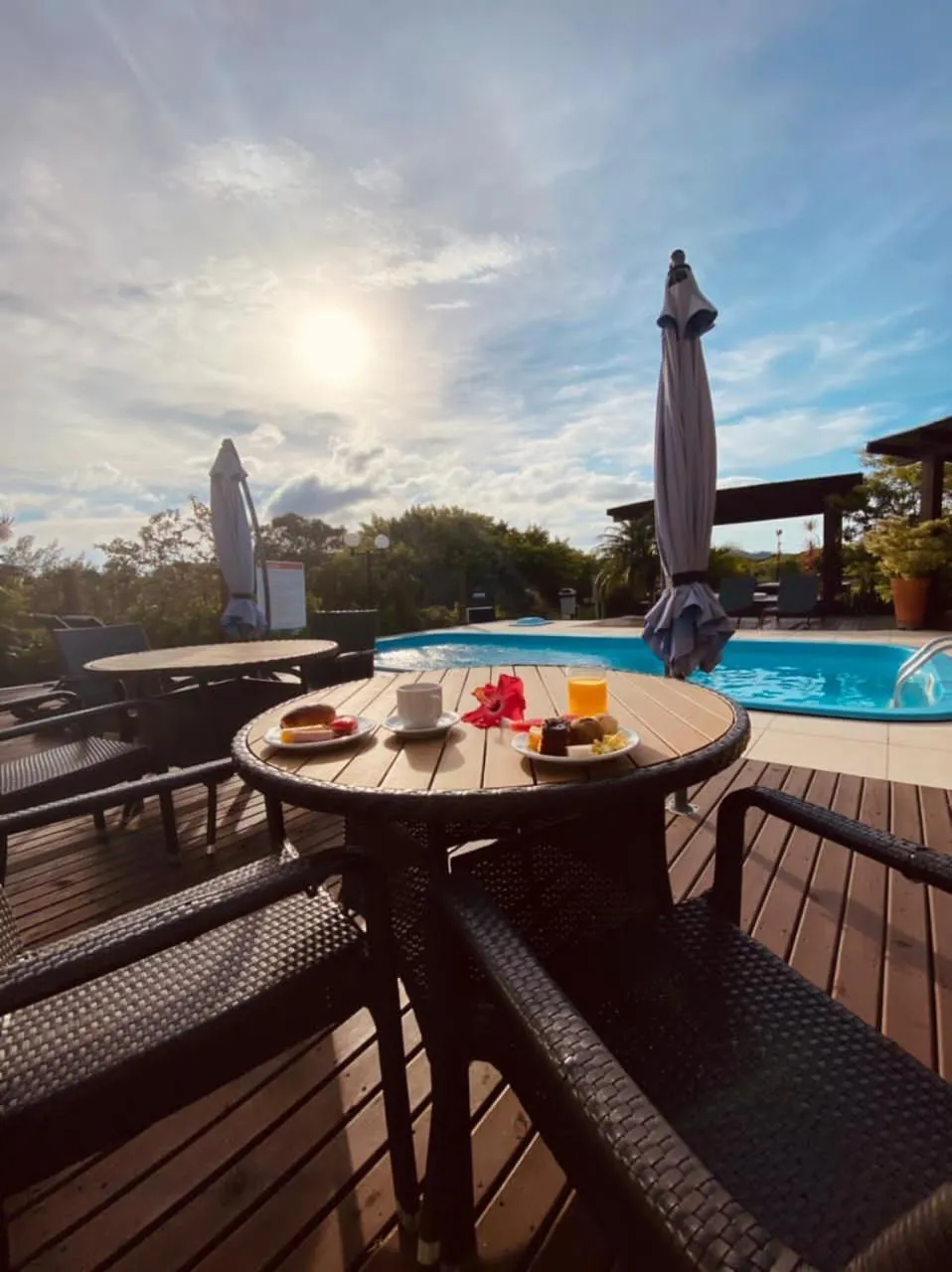 Swimming pool in Pousada Ilha Faceira