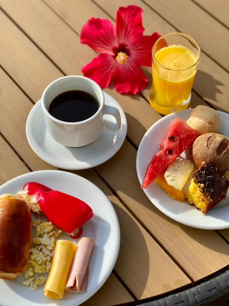 Breakfast in Pousada Ilha Faceira