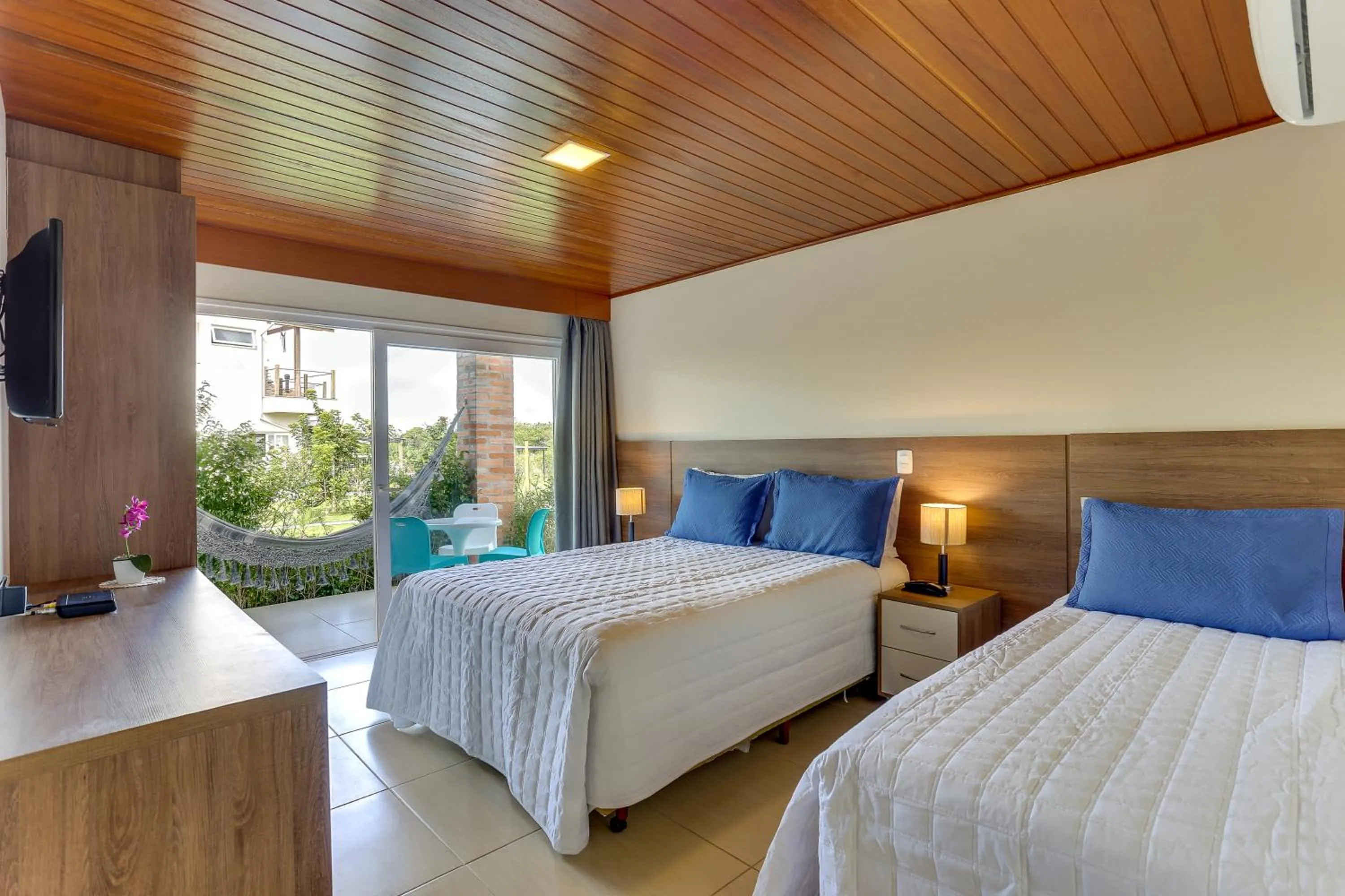 Bed in Pousada Ilha Faceira