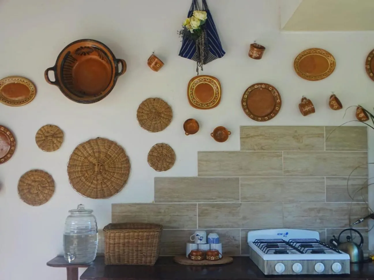 Kitchen or kitchenette in Casa Abanico Tulum